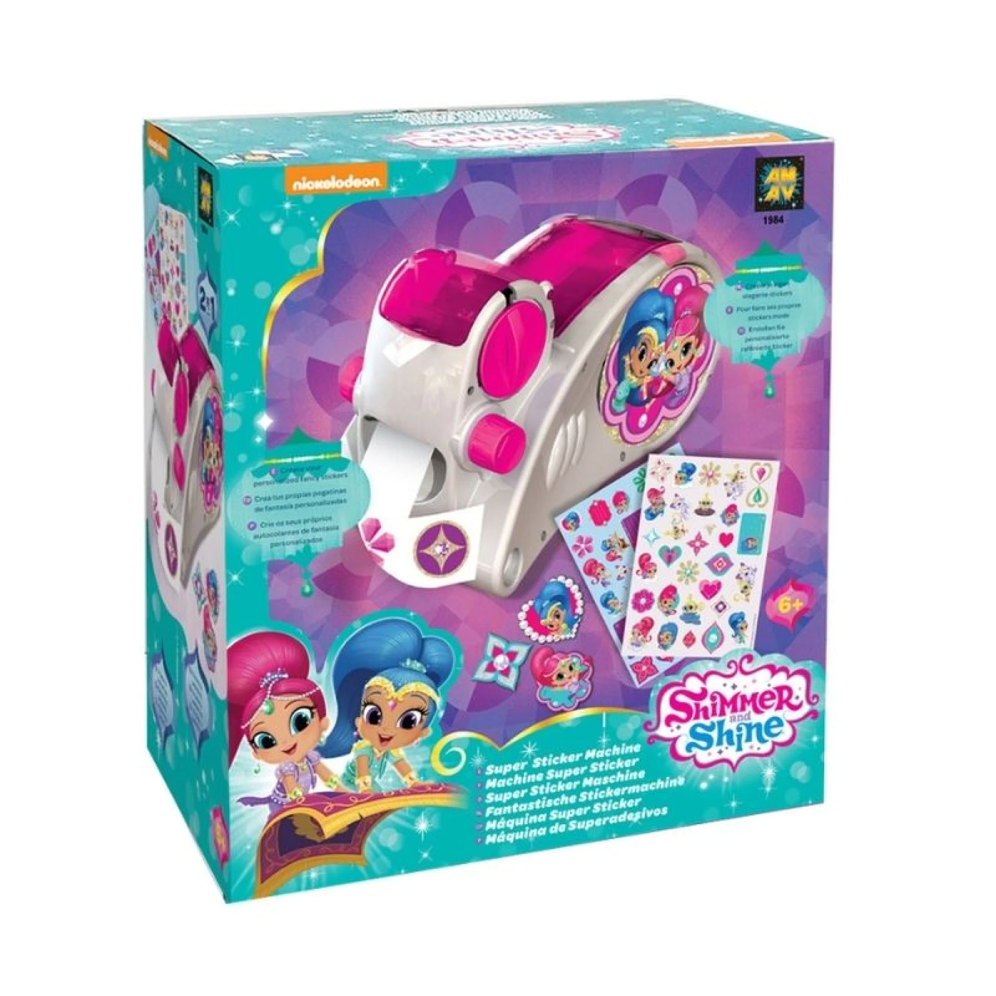 Shimmer &amp; Shine Super Sticker Machine for Kids