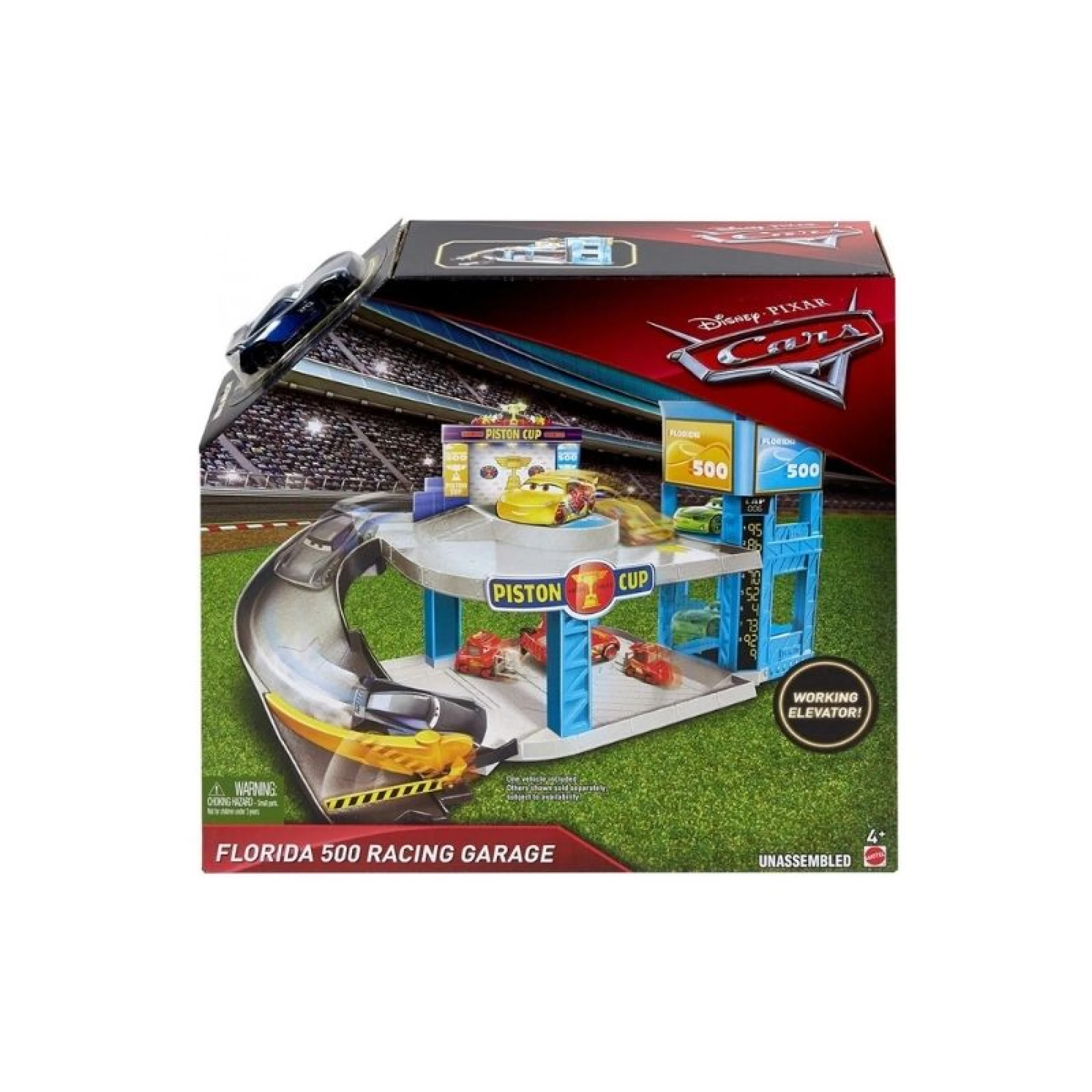 Mattel Cars 3 Racing Garage Piston Cup Florida 500