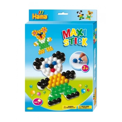 Hama Maxi Stick Pack with 140 Maxi Sticks &amp; Squared Pinboard