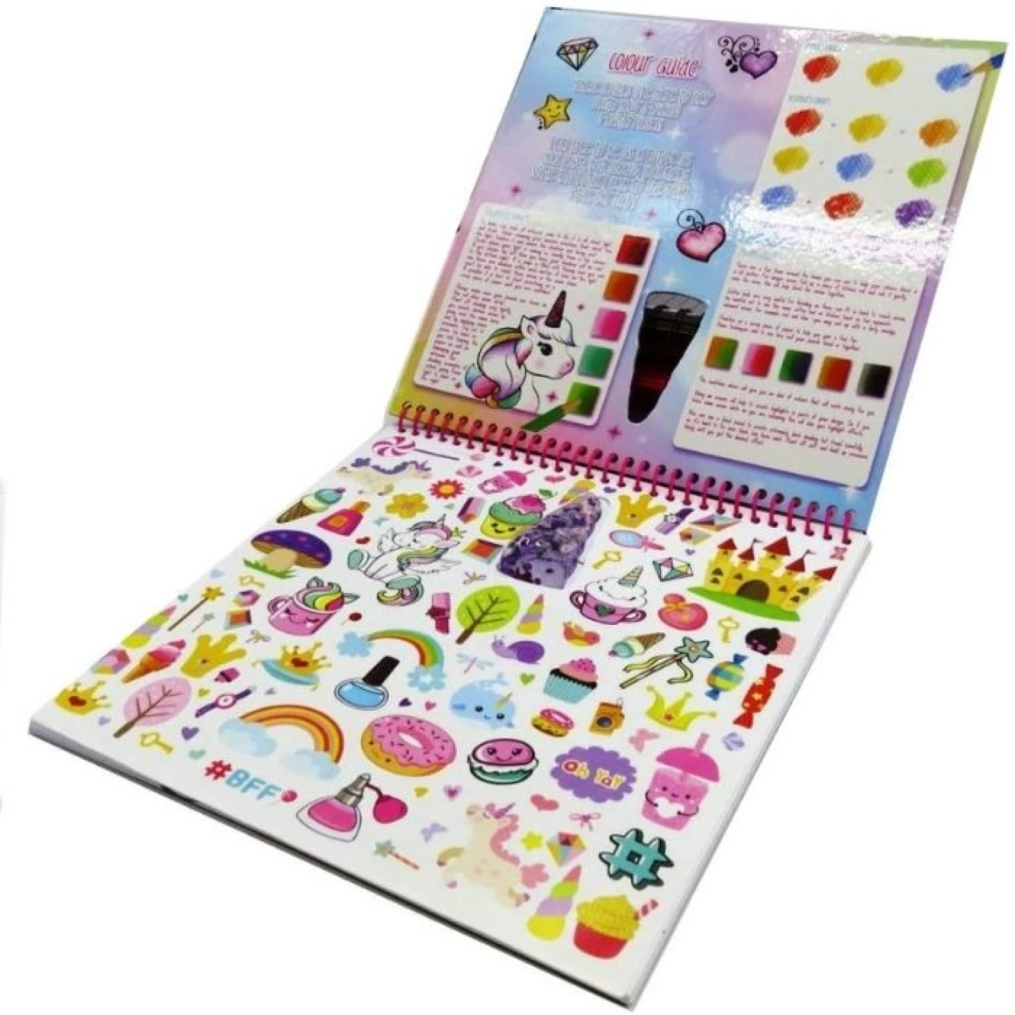 Grafix Unicorn Colour and Stick Fun Album
