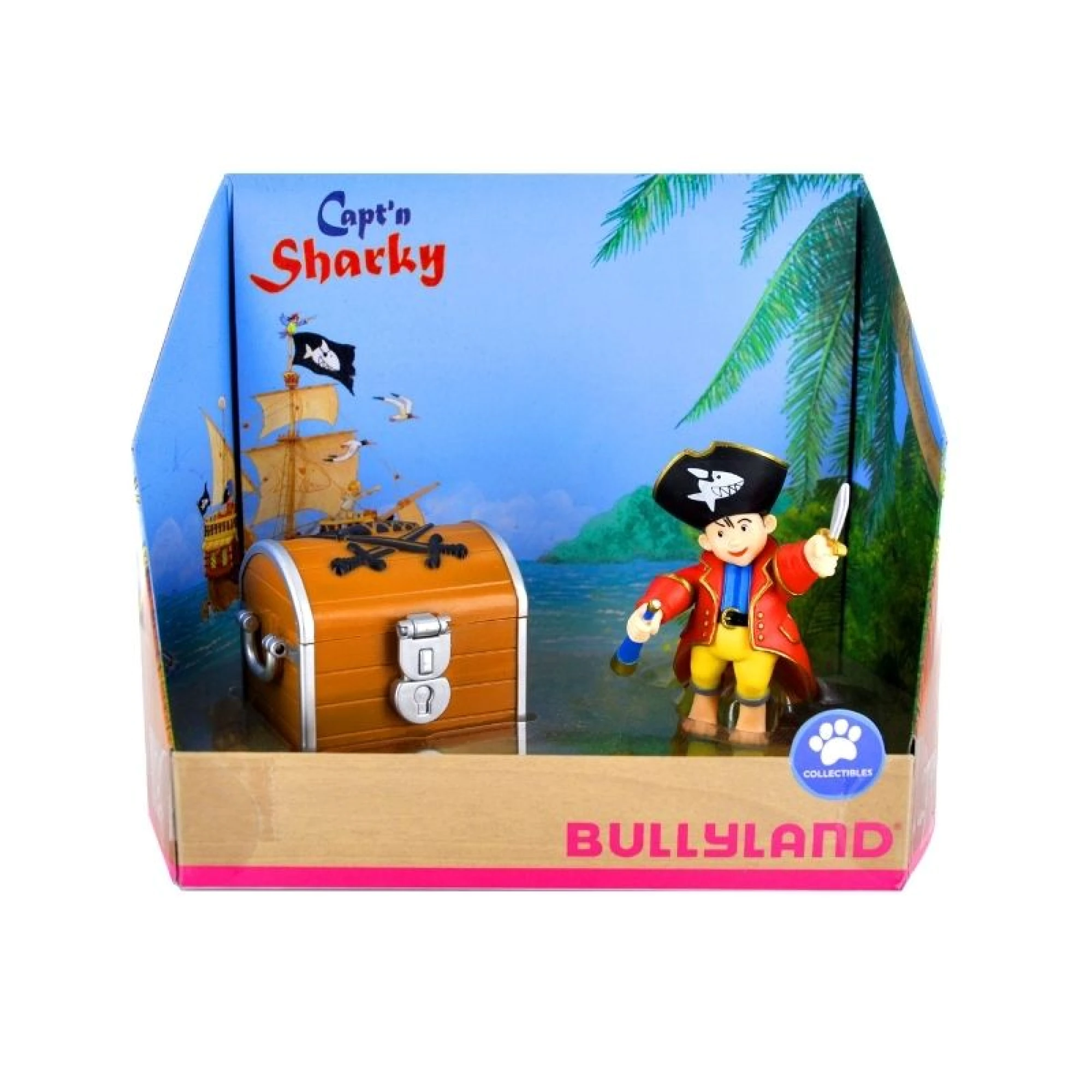 Bullyland - Captain Sharky with treasure chest