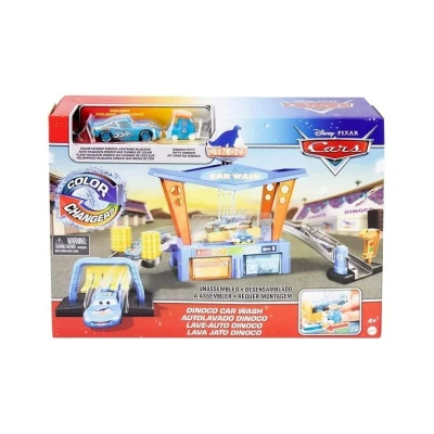 Disney Pixar Cars Color Change Dinoco Car Wash Car Vehicle Playset,