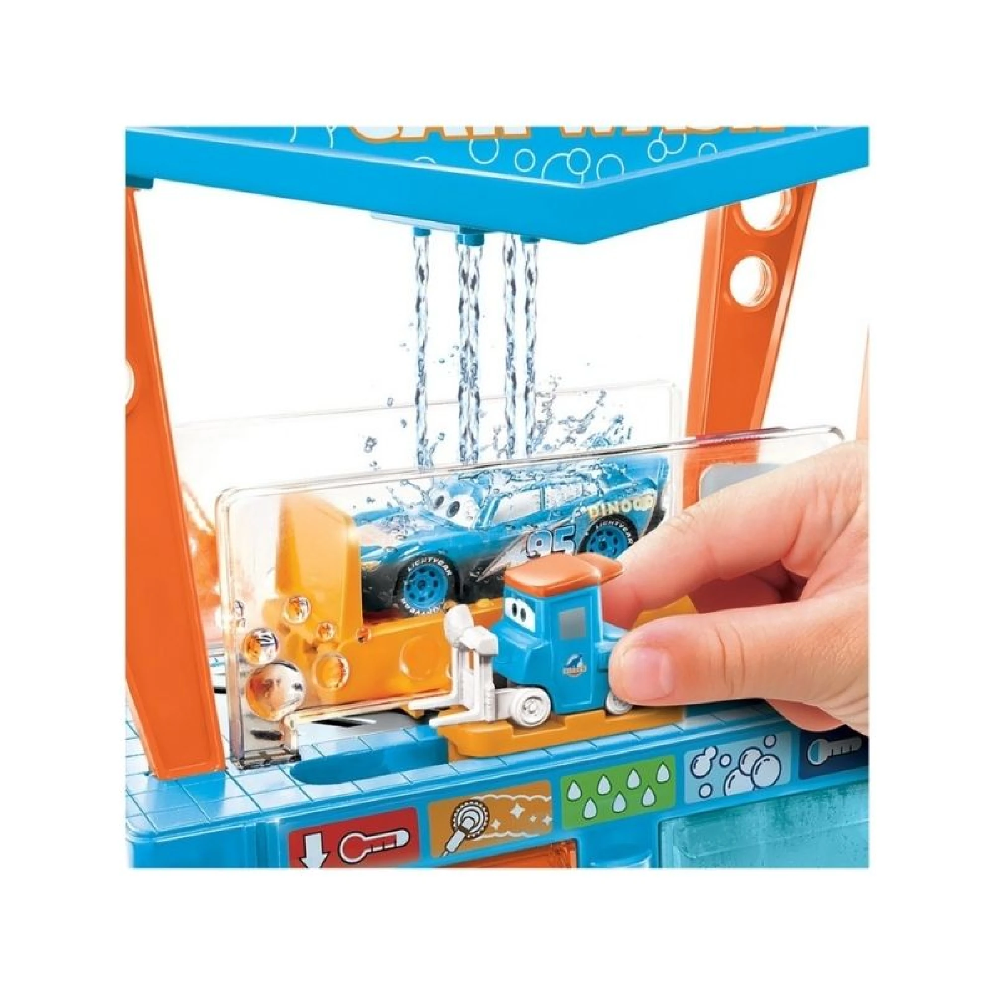 Disney Pixar Cars Color Change Dinoco Car Wash Car Vehicle Playset,