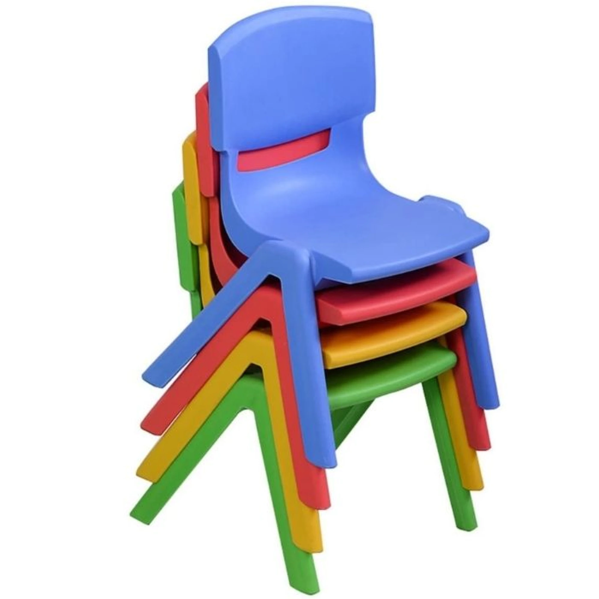 Kids Plastic Learn and Play Chair for School Home Play Room Blue