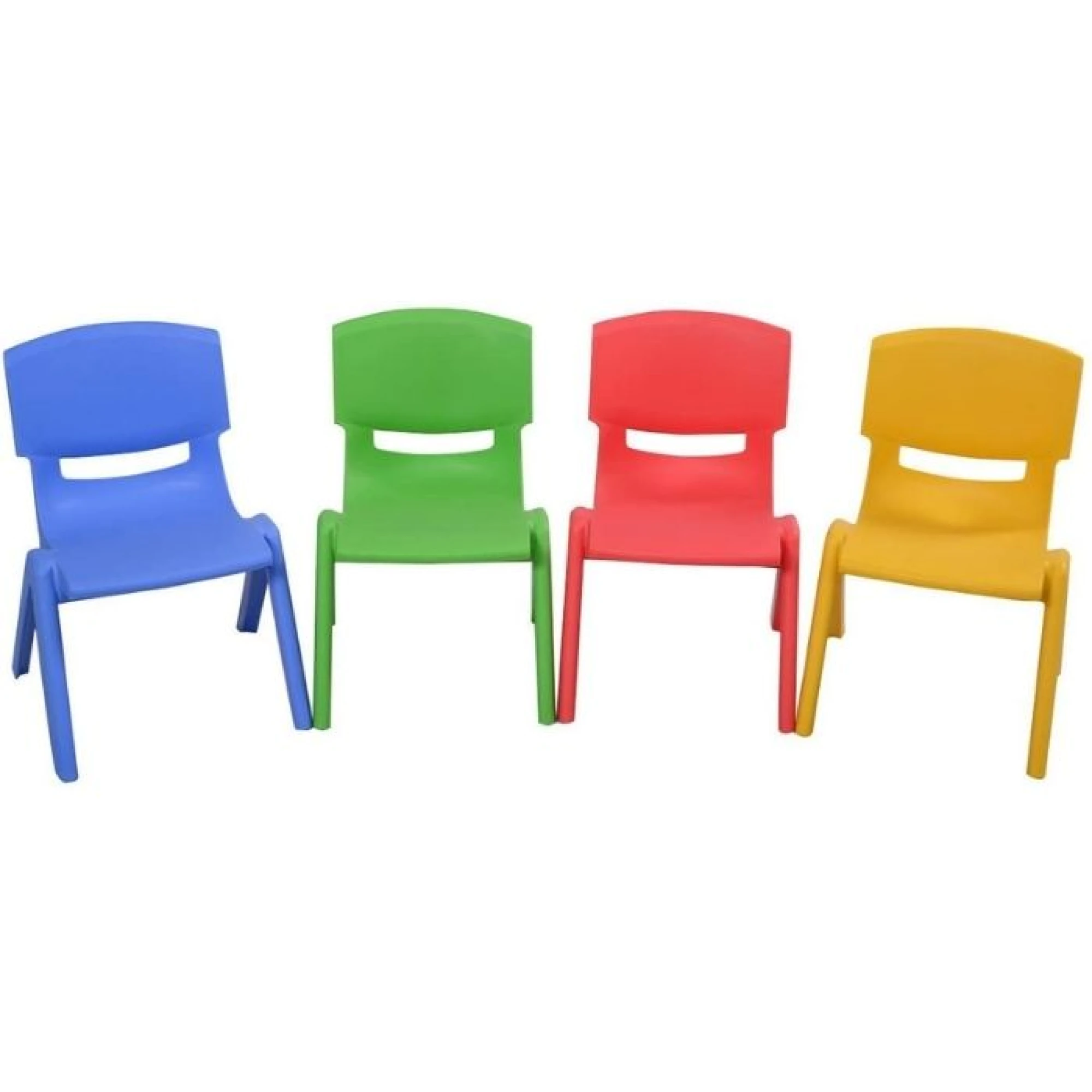 Kids Plastic Learn and Play Chair for School Home Play Room Blue
