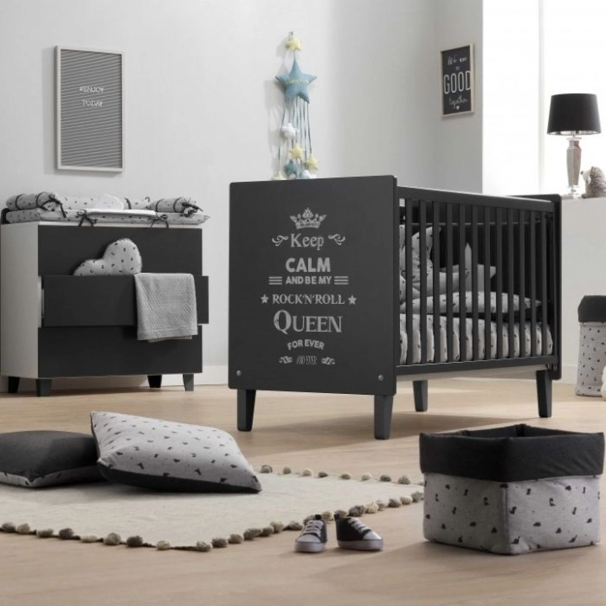 Italbaby chest of drawers Rockstar anthracite