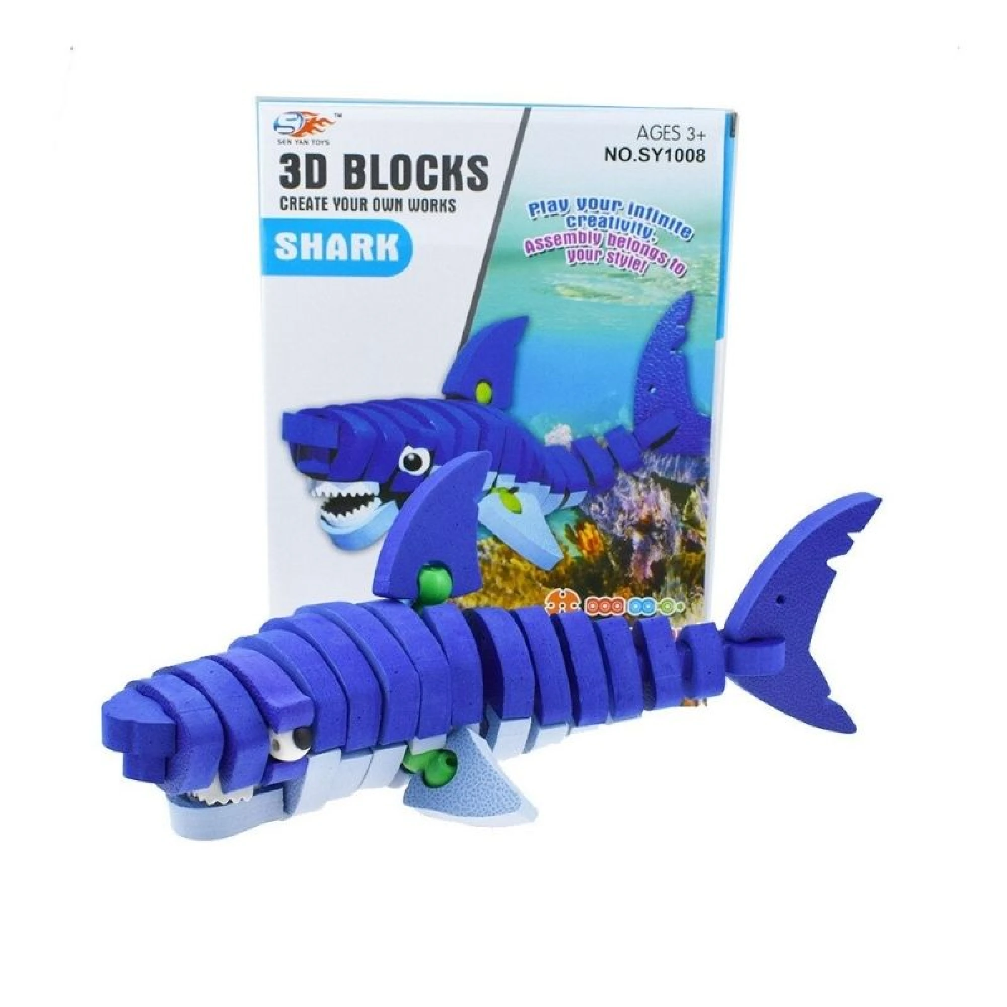 3D Blocks - Shark