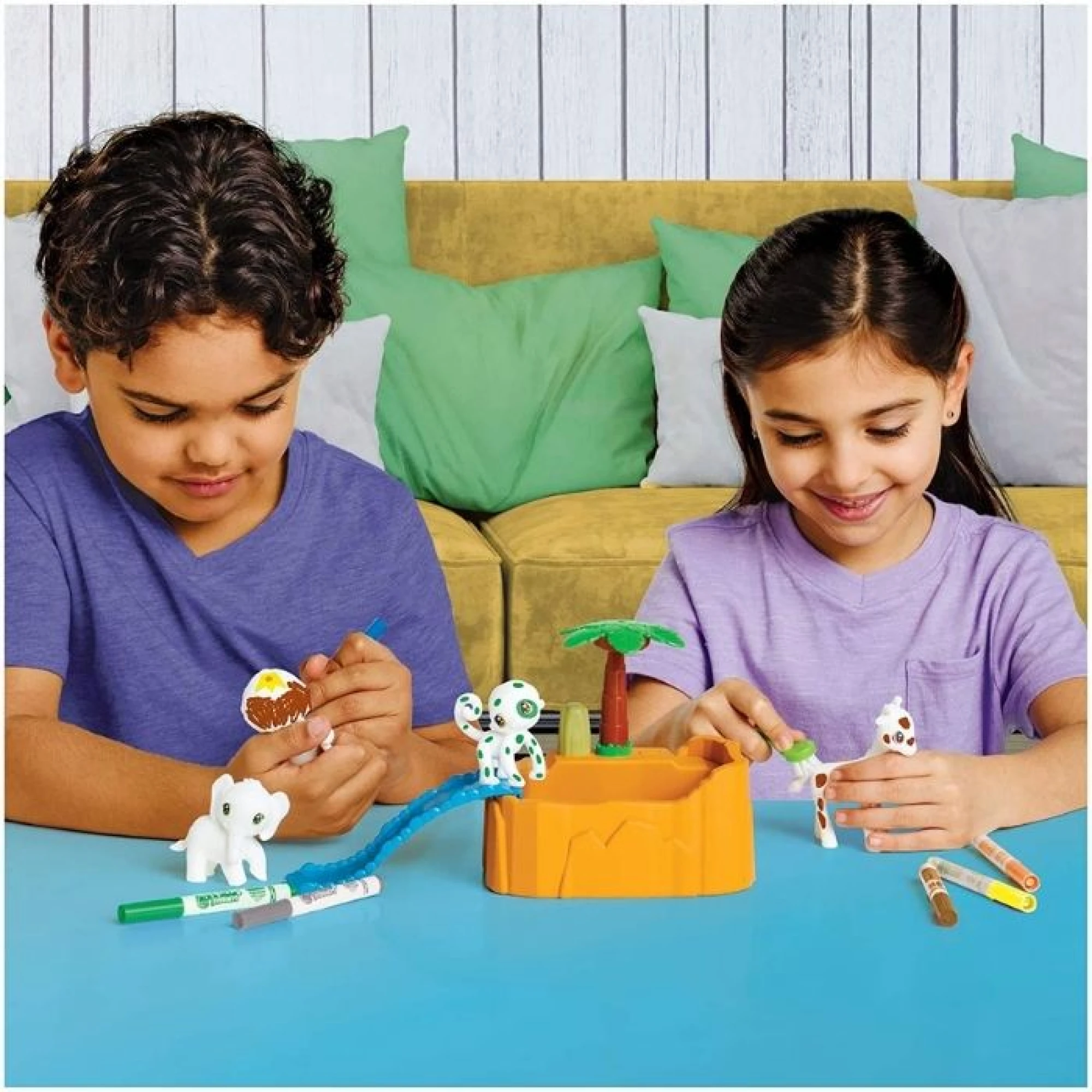 Crayola Washimals Safari Tub Animal Toy Set