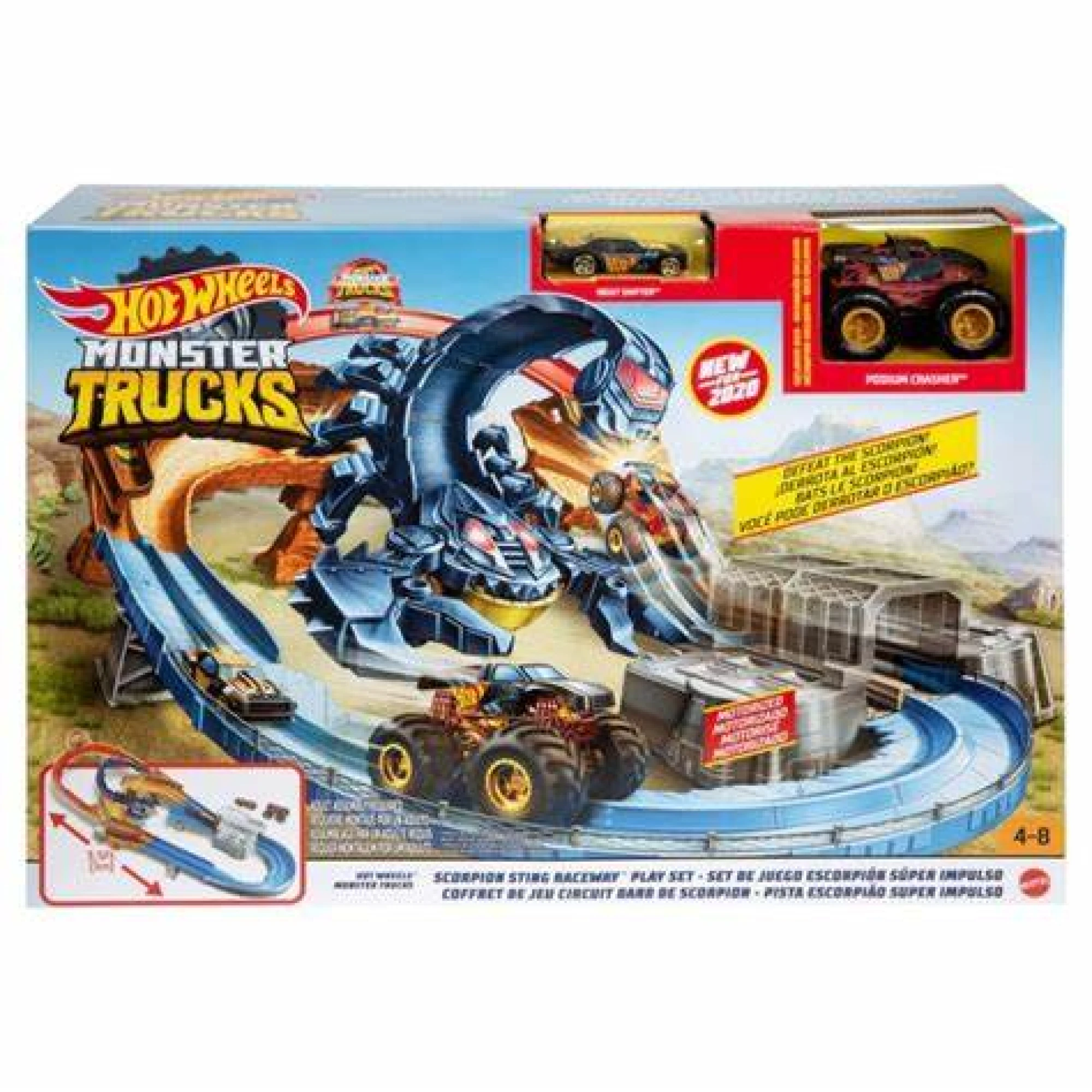 Hot Wheels®Monster Truck Scorpion Sting Raceway™