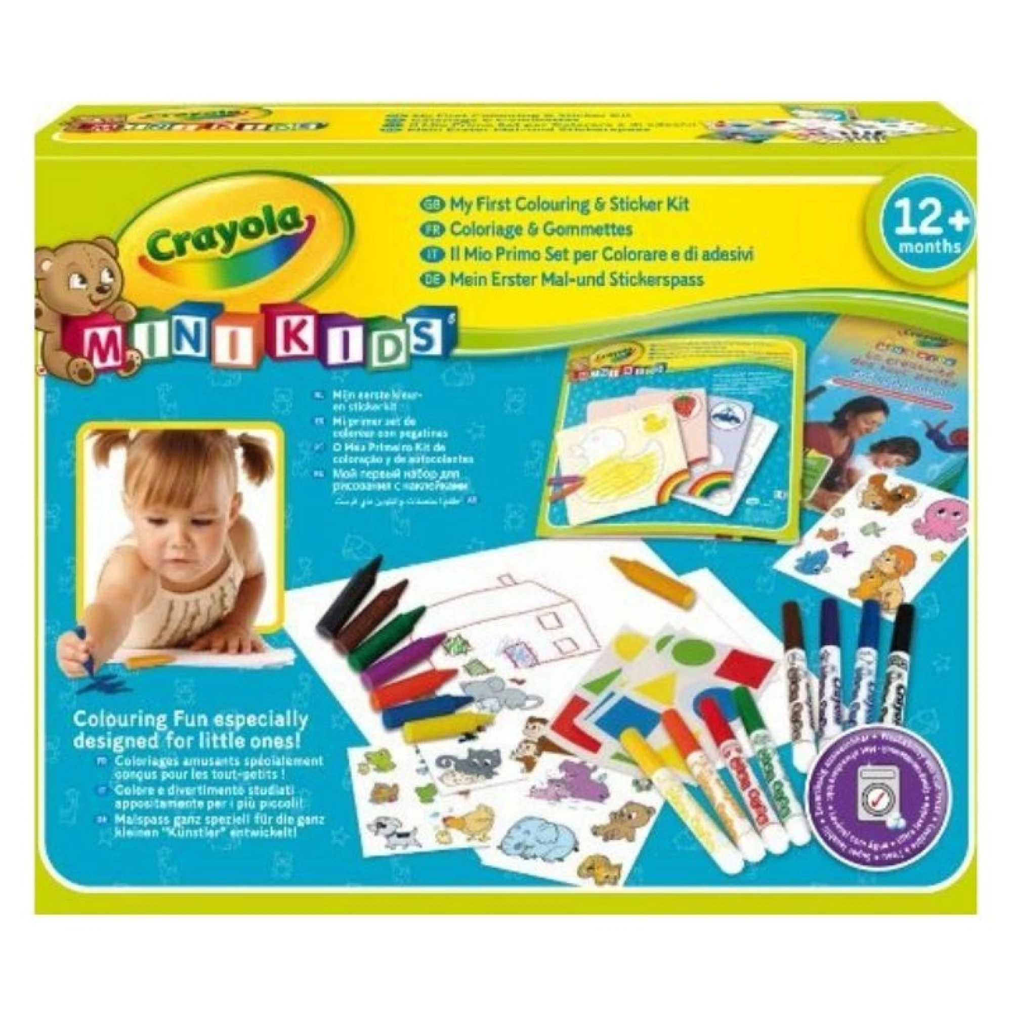 Crayola Mini Kids My First Colouring &amp; Sticker Kit