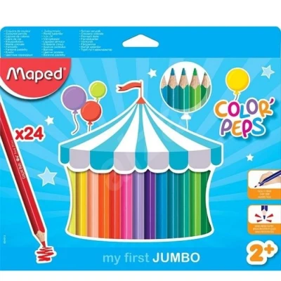 Maped Color Peps My First Jumbo Colouring Pencils 24 Pieces