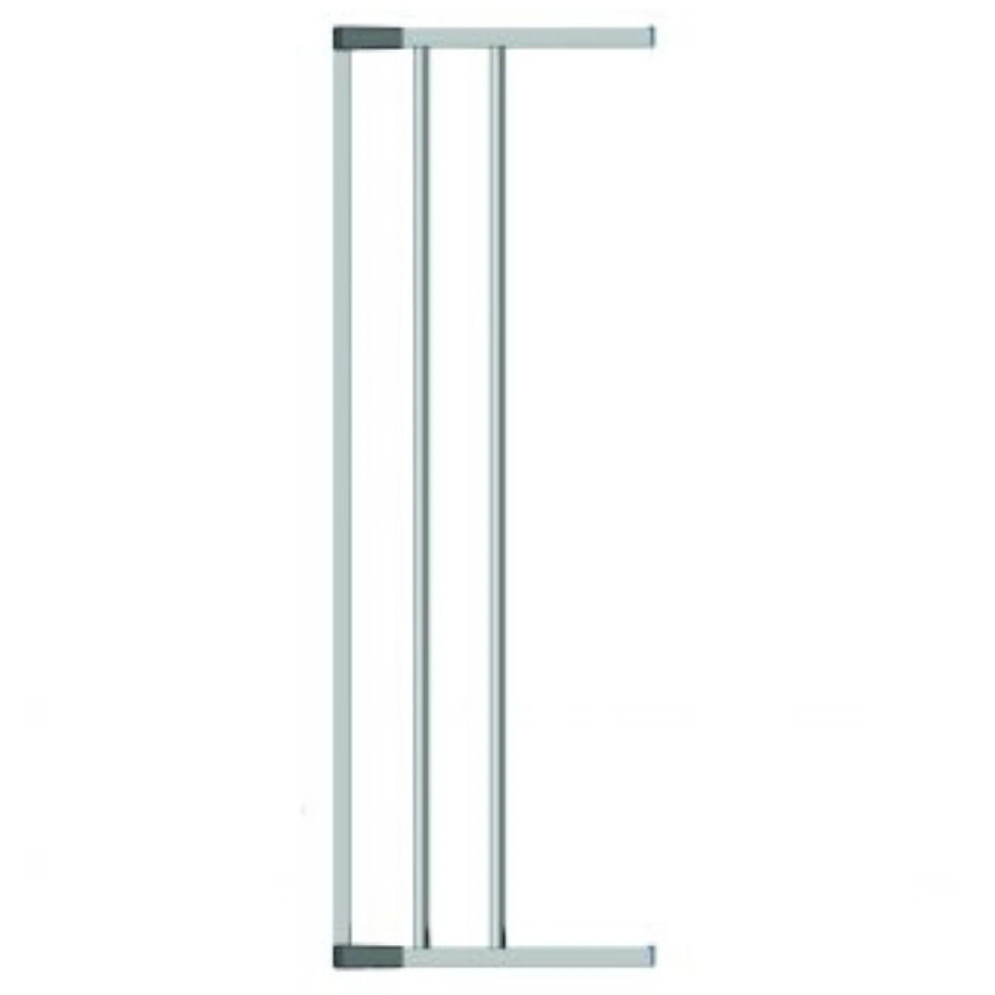 Swing Shut Extendable Gate Extension 18cm -Silver