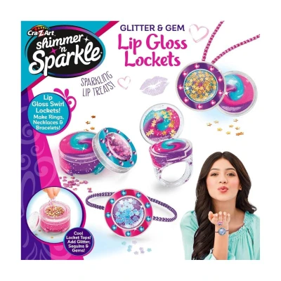 Cra-Z-Art Shimmer 'n Sparkle Glitter &amp; Gem Lip Gloss Locket