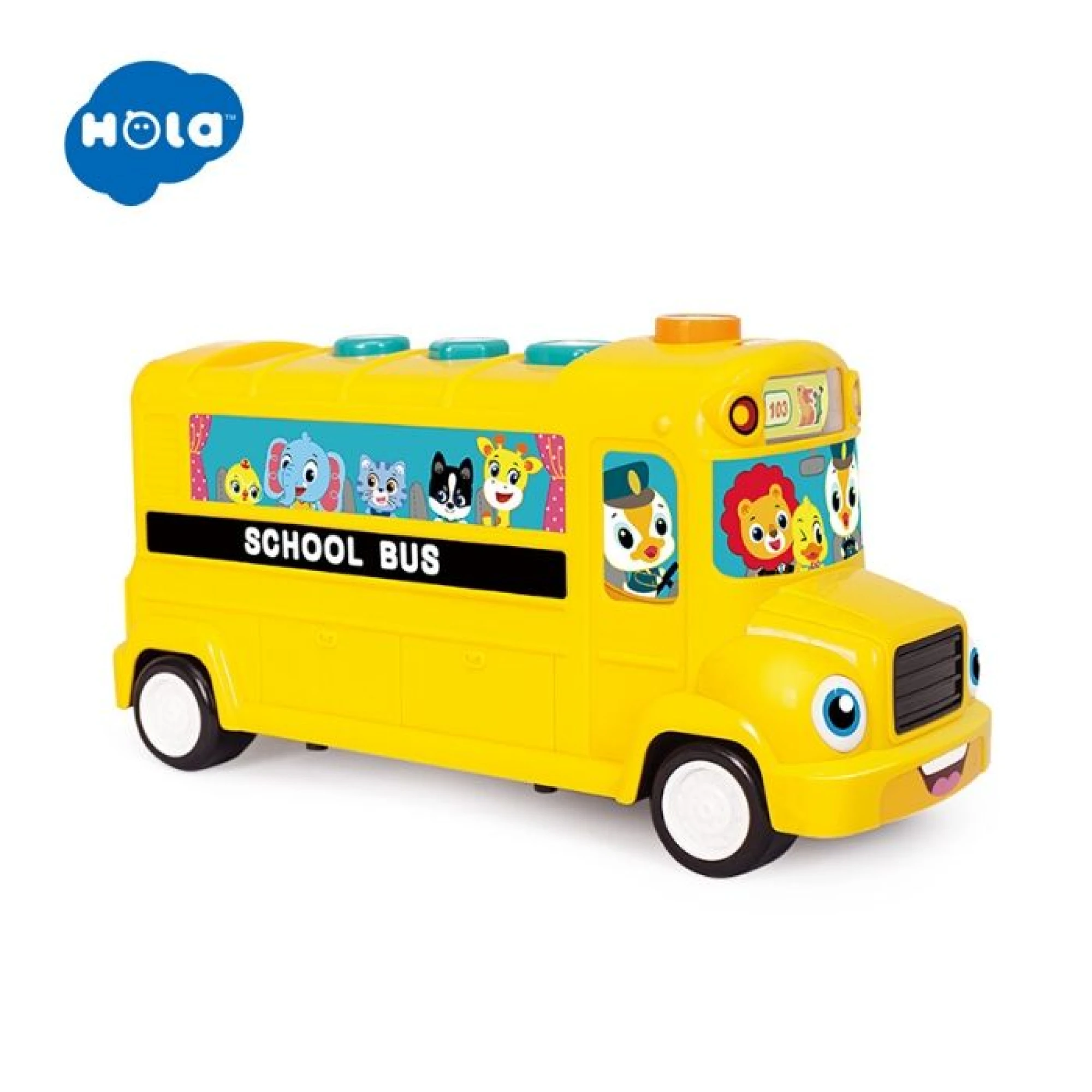 Flashing Lights Music School Bus