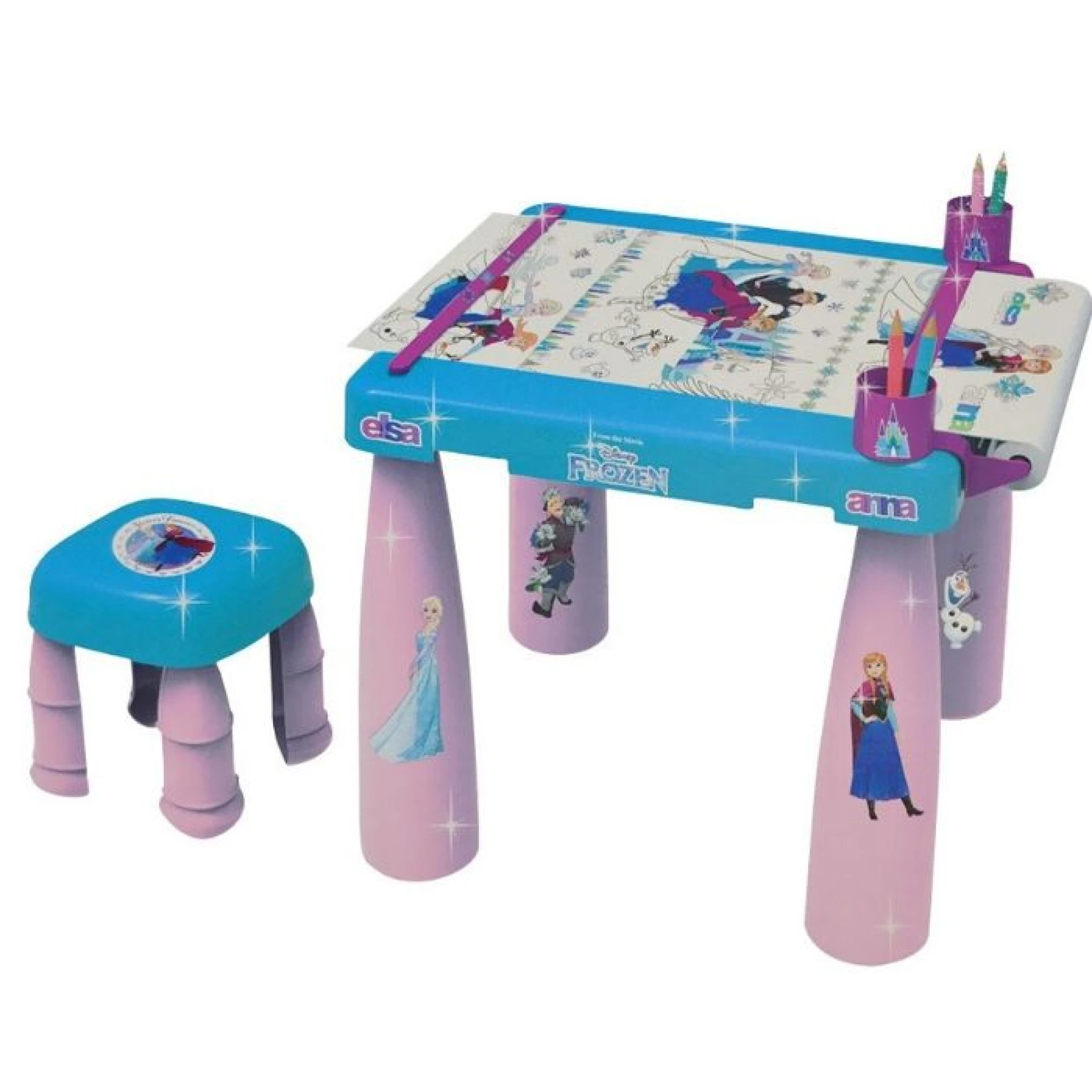 Frozen Big Colouring Table with Stool