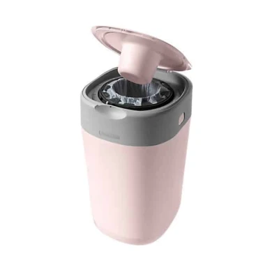 Tommee Tippee twist and click advanced nappy disposal sangenic bin - pink