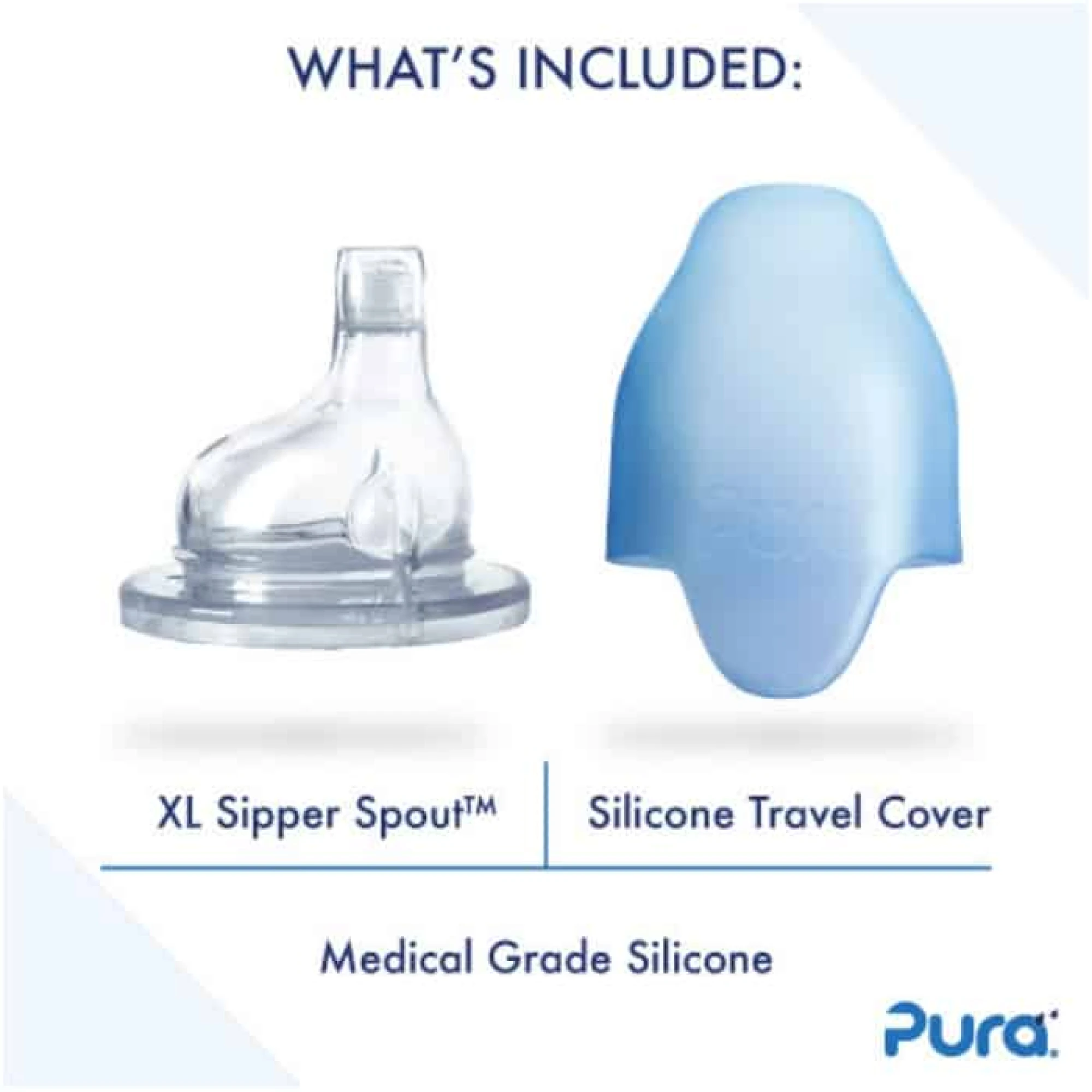 Pura Kiki 11oz Toddler Stainless Steel Bottle (Sippy / Aqua Sleeves)