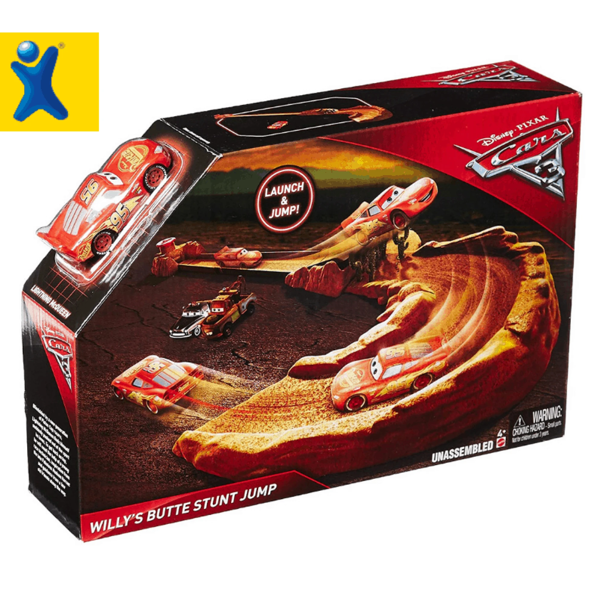 Disney Pixar Cars 3 Willy's Butte Stunt Jump Playset