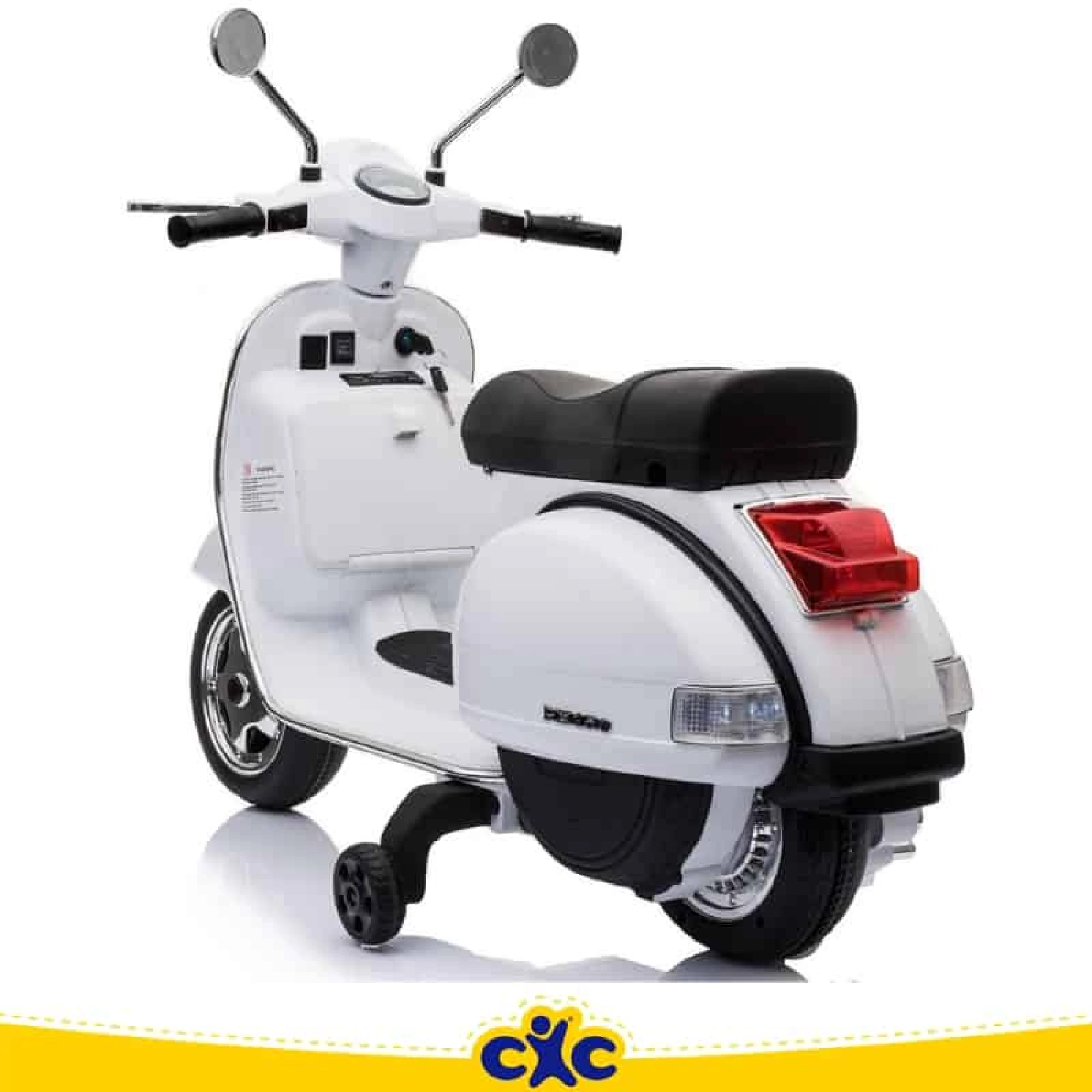 Vespa 12V Ride On Children’s Electric Bike (white)