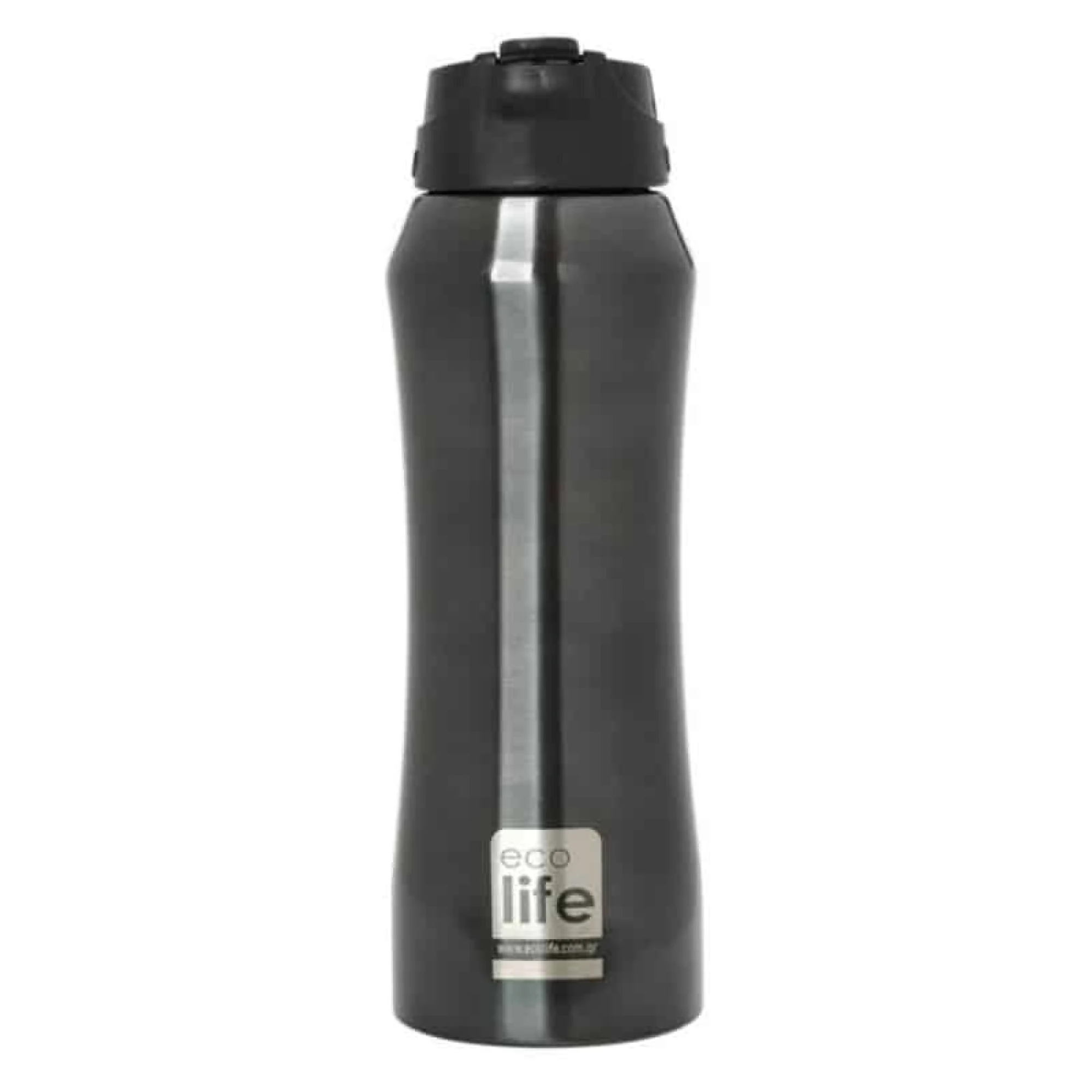 Eco Life Black Thermos 550ml  With inner straw
