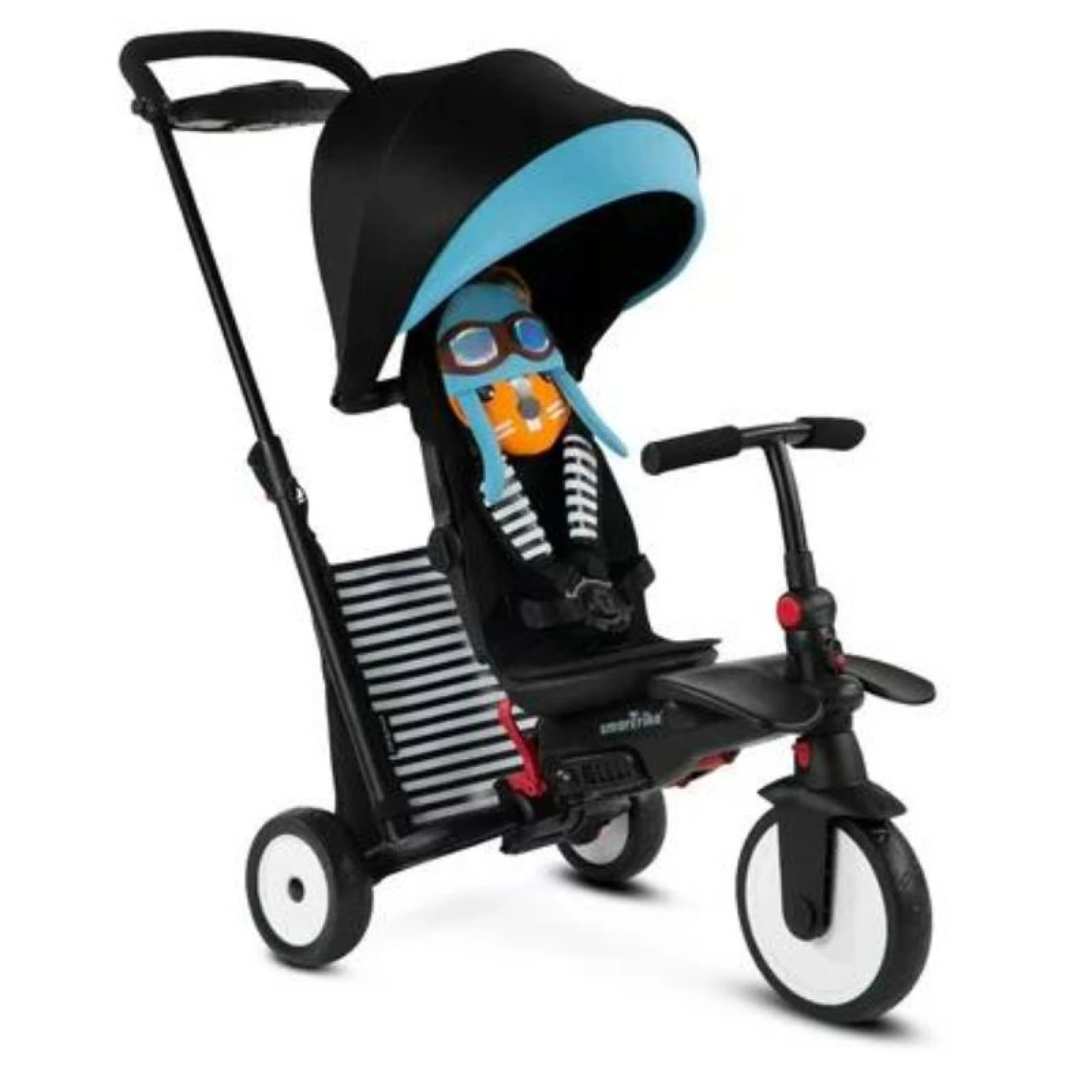 SmarTrike Squirrel 7 in 1 Folding Kid Stroller Tricycle for 9-36 Months