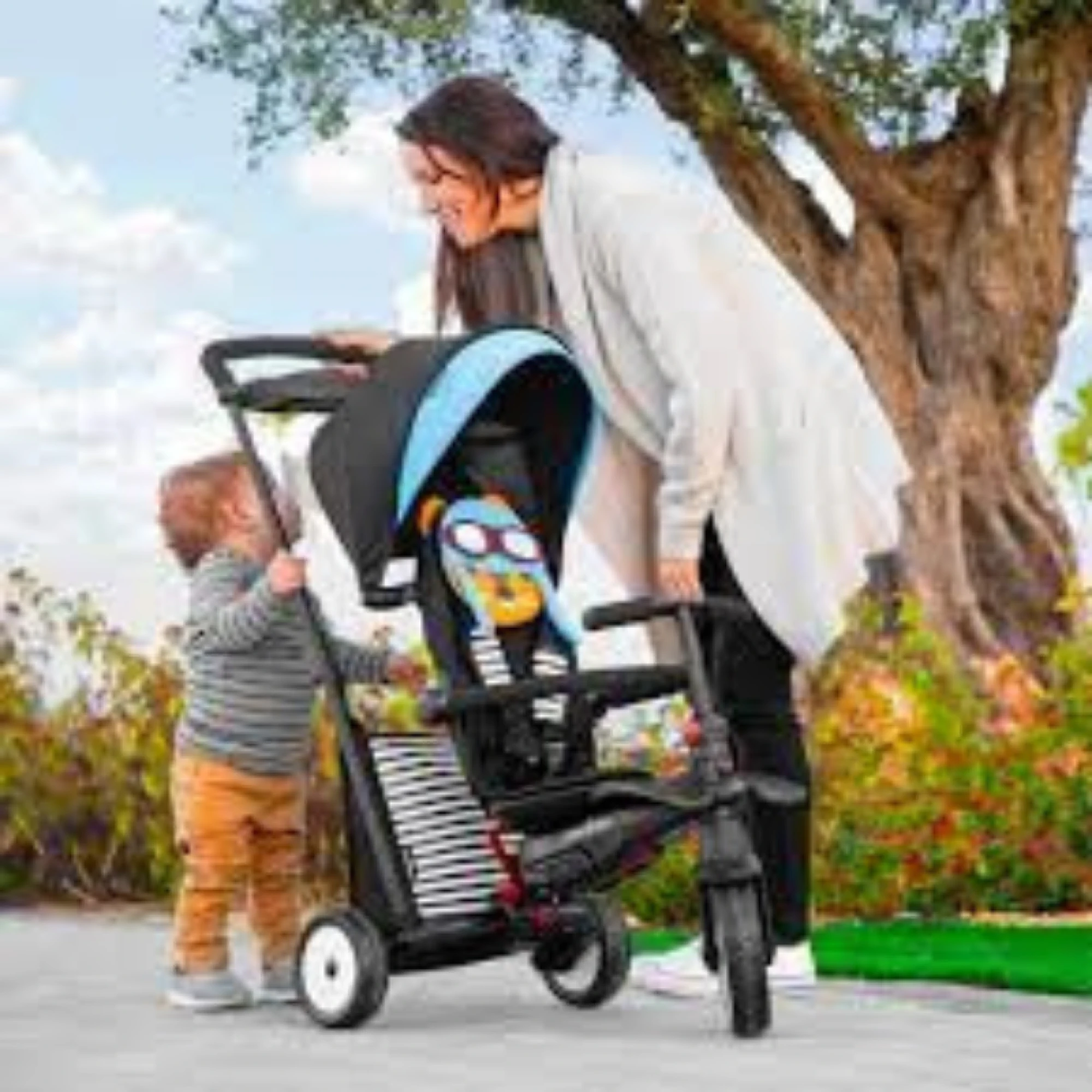 SmarTrike Squirrel 7 in 1 Folding Kid Stroller Tricycle for 9-36 Months