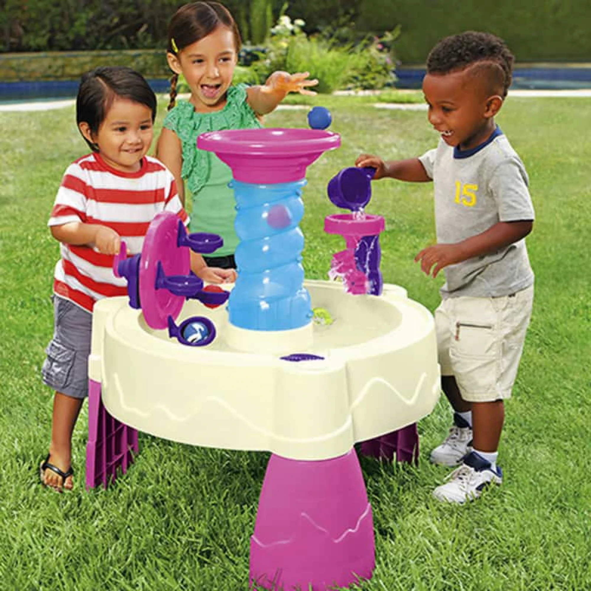 Spiralin’ Seas Water Table – Pink