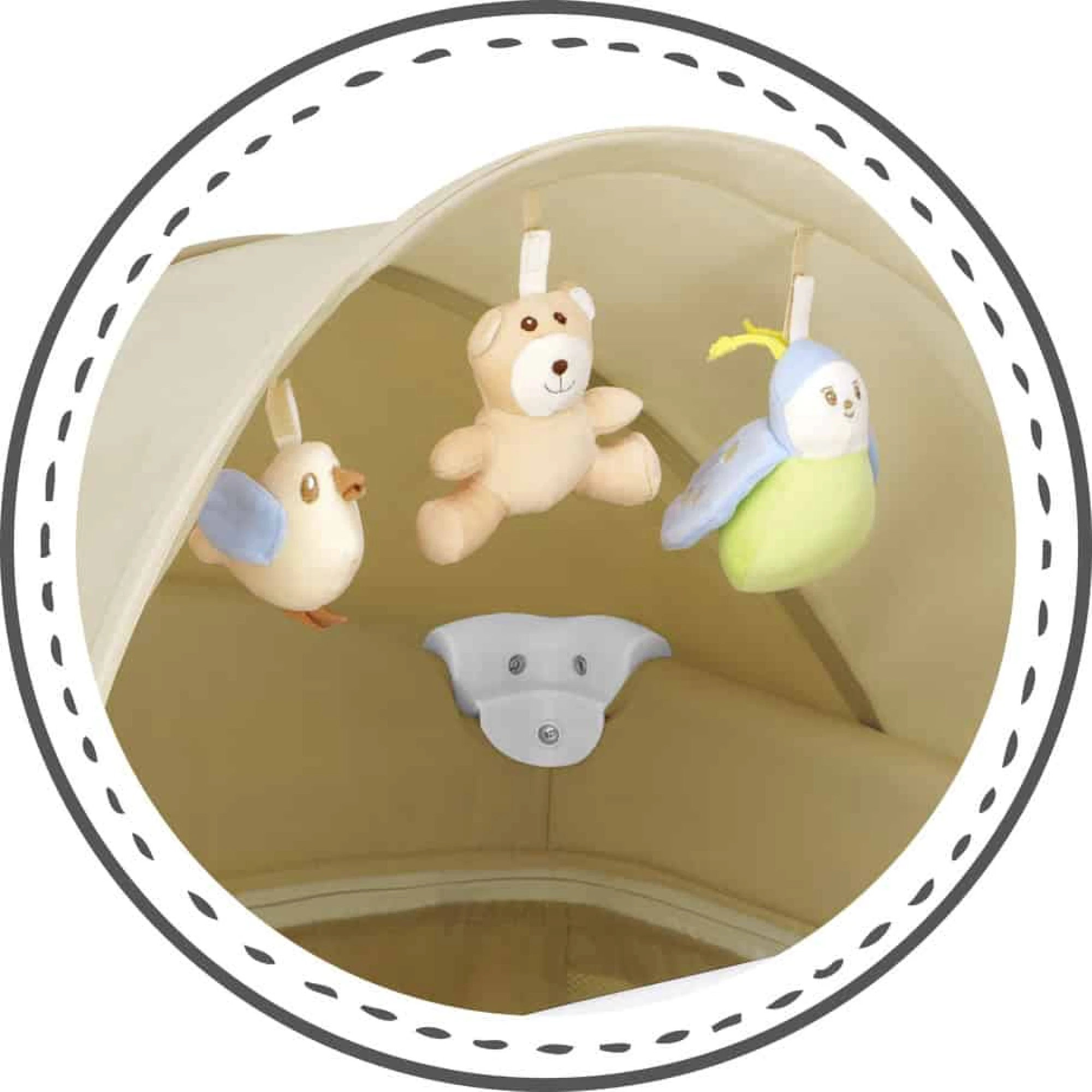 Cam Daily Plus Travel Cots Beige