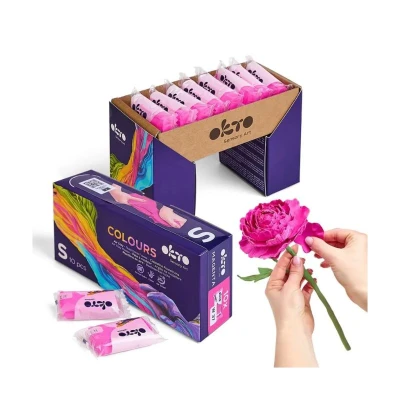 Okto 10pcs Sensory Art Air Clay Colours S - W37 Magenta