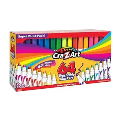 Cra-Z-Art 64 Colors Washable Super-tip Markers