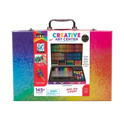 Cra-Z-Art Creative Art Center Case, Drawing Set