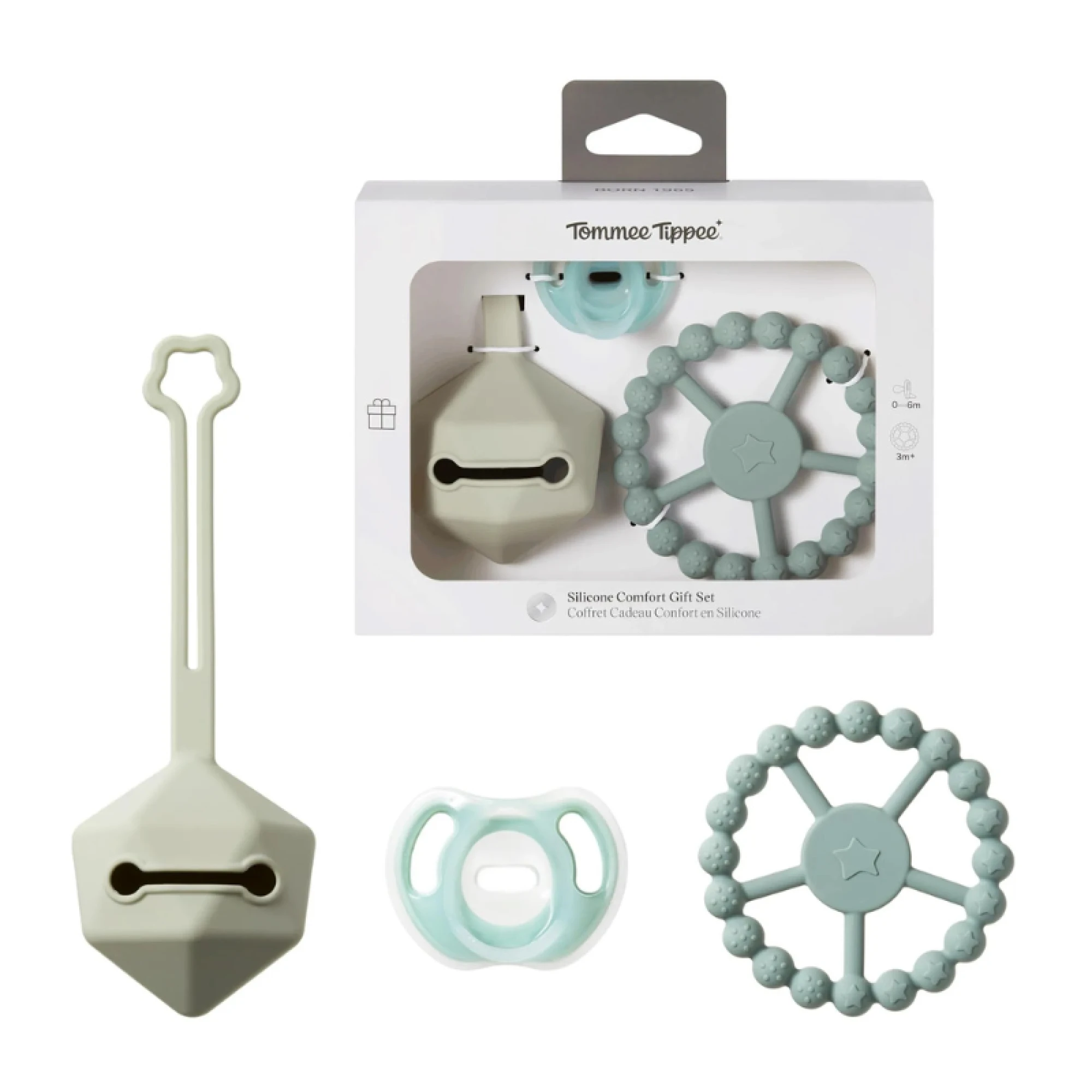 Tommee Tippee Soothing Silicone Comfort Gift Set Mint