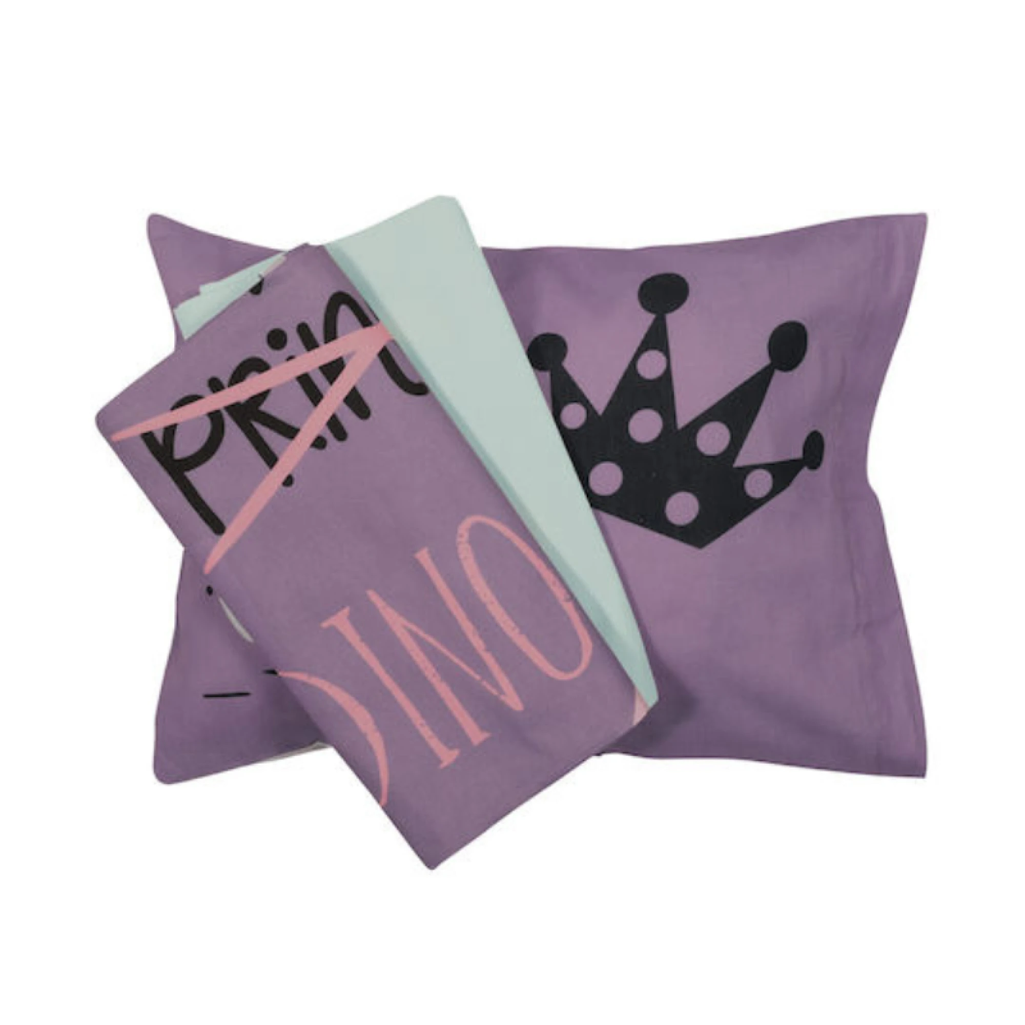 Das Home Baby Sheets Set Crib Cotton Purple 125x170cm