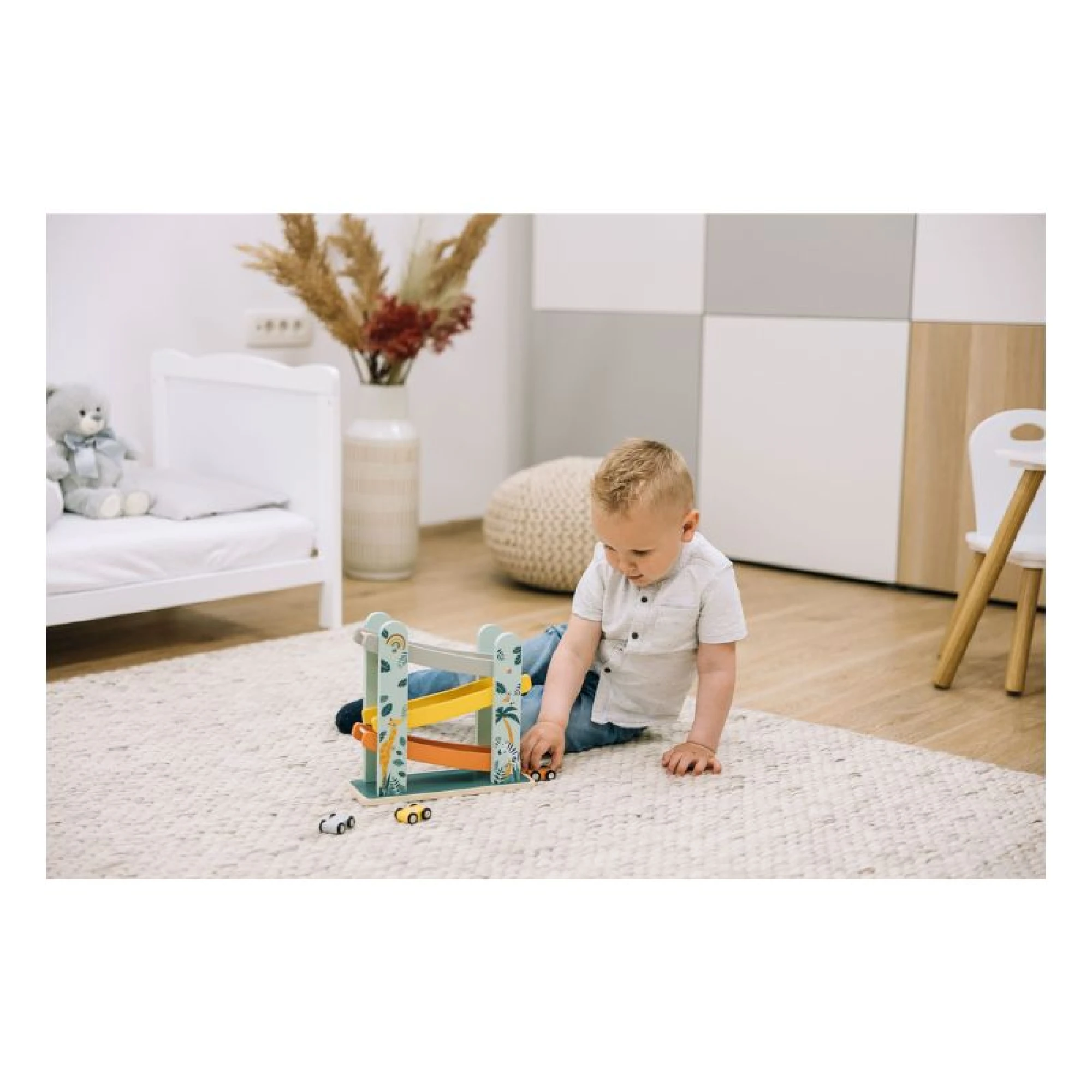 FreeOn Free2Play Wooden Mini Garage with Cars