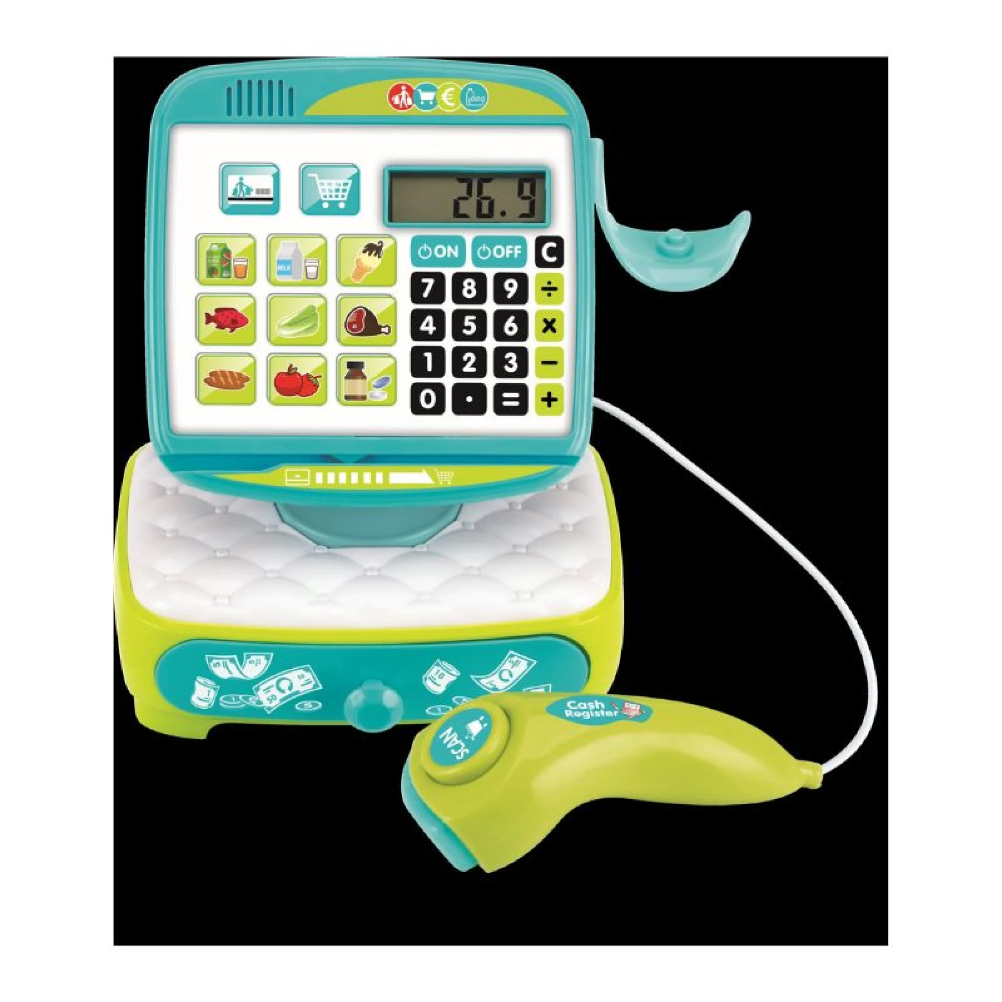 FreeOn Free2play Cash Register with Scanner and Accessories