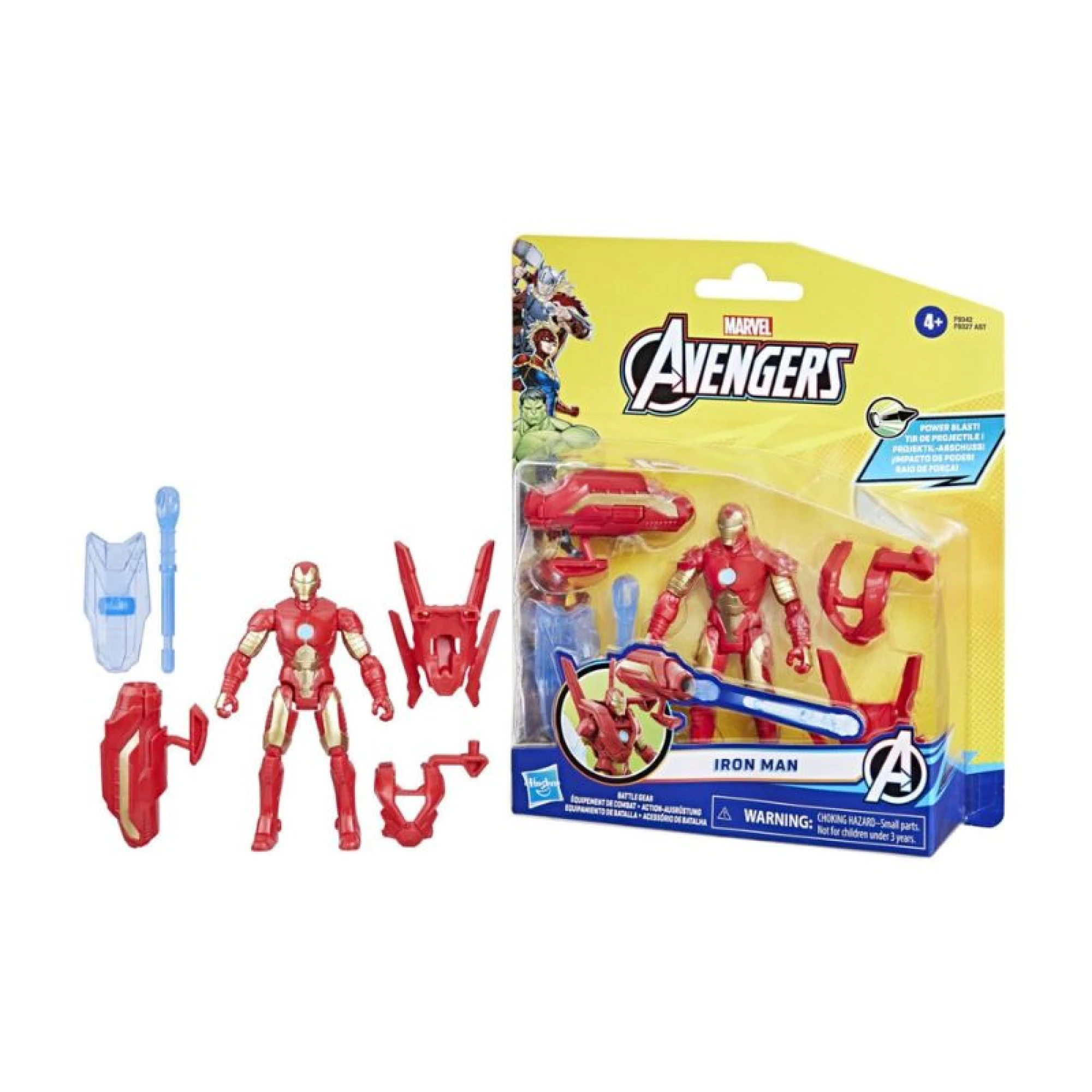 Marvel Avengers Epic Hero Series Battle Gear 4" Iron Man