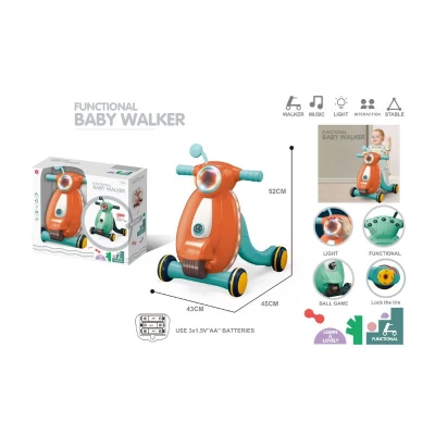 Walker Motorbike with Lights &amp; Music Orange