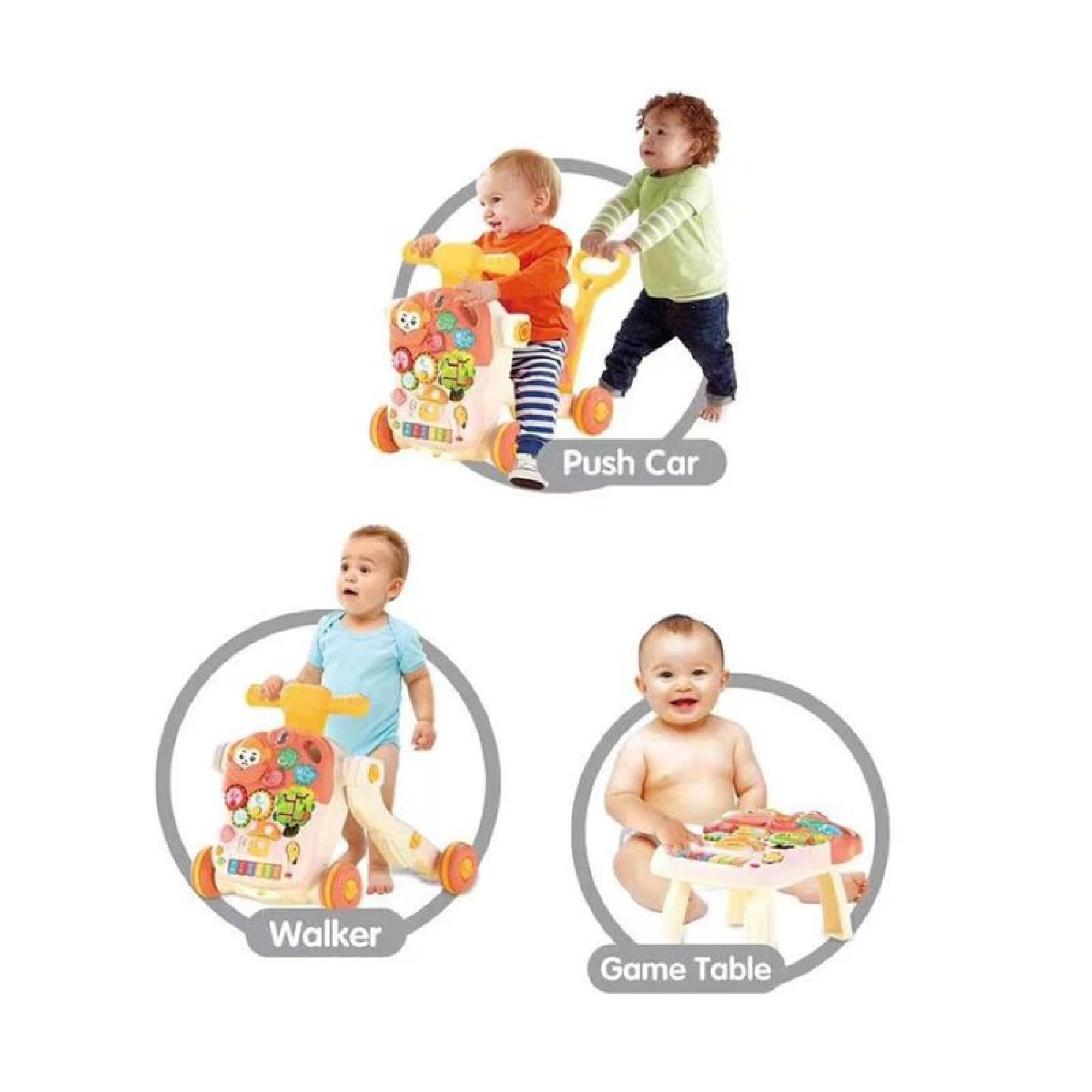 Baby Multifunction Walker 4 in 1 with Sound Effects