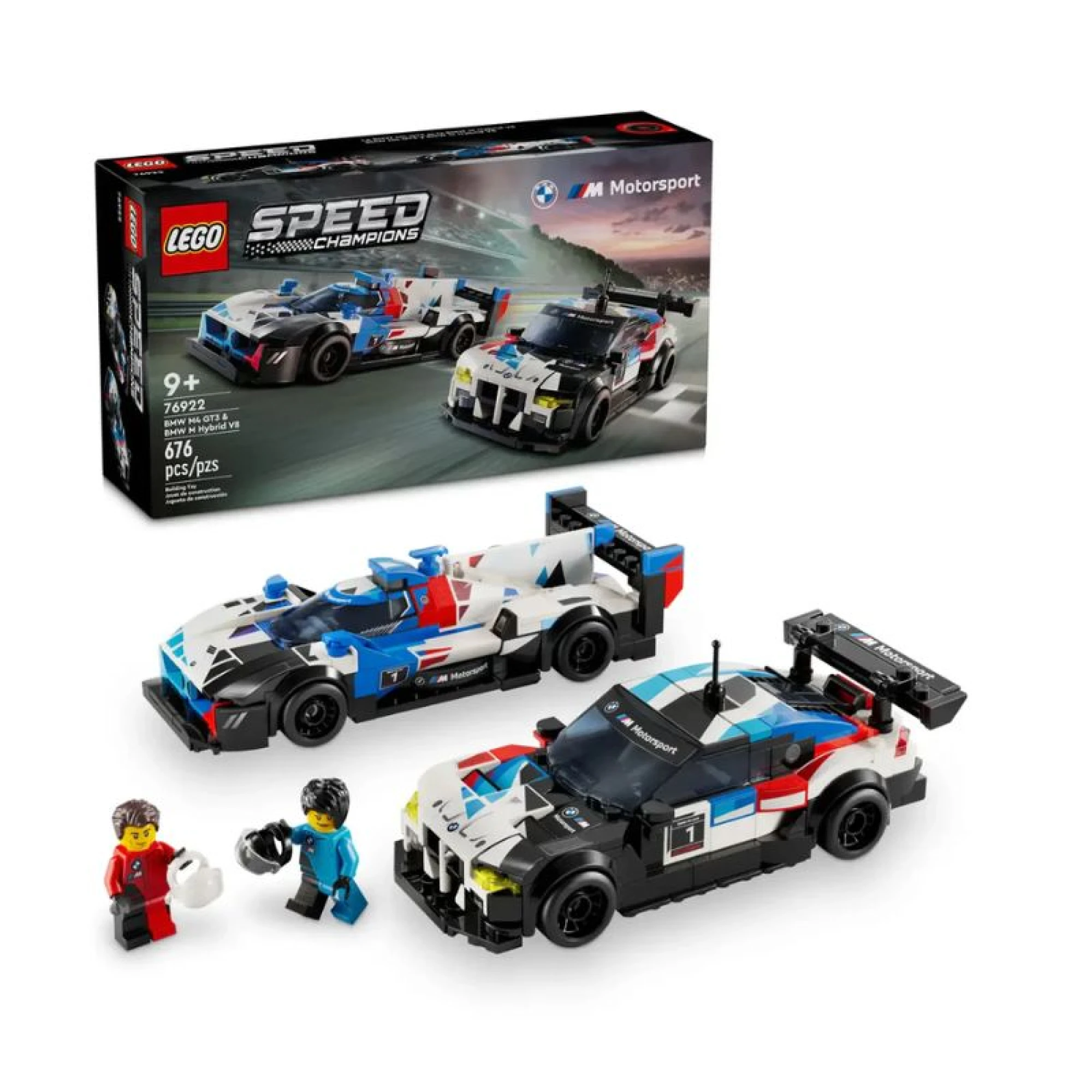 Lego Speed Champions BMW M4 GT3 &amp; BMW M Hybrid V8 Race Cars