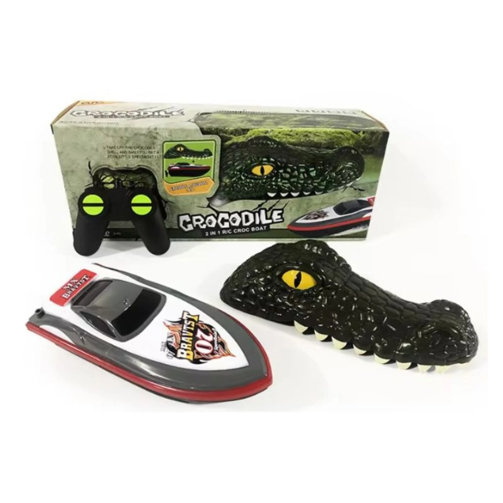 R/C Crocodile Speedboat 2in1