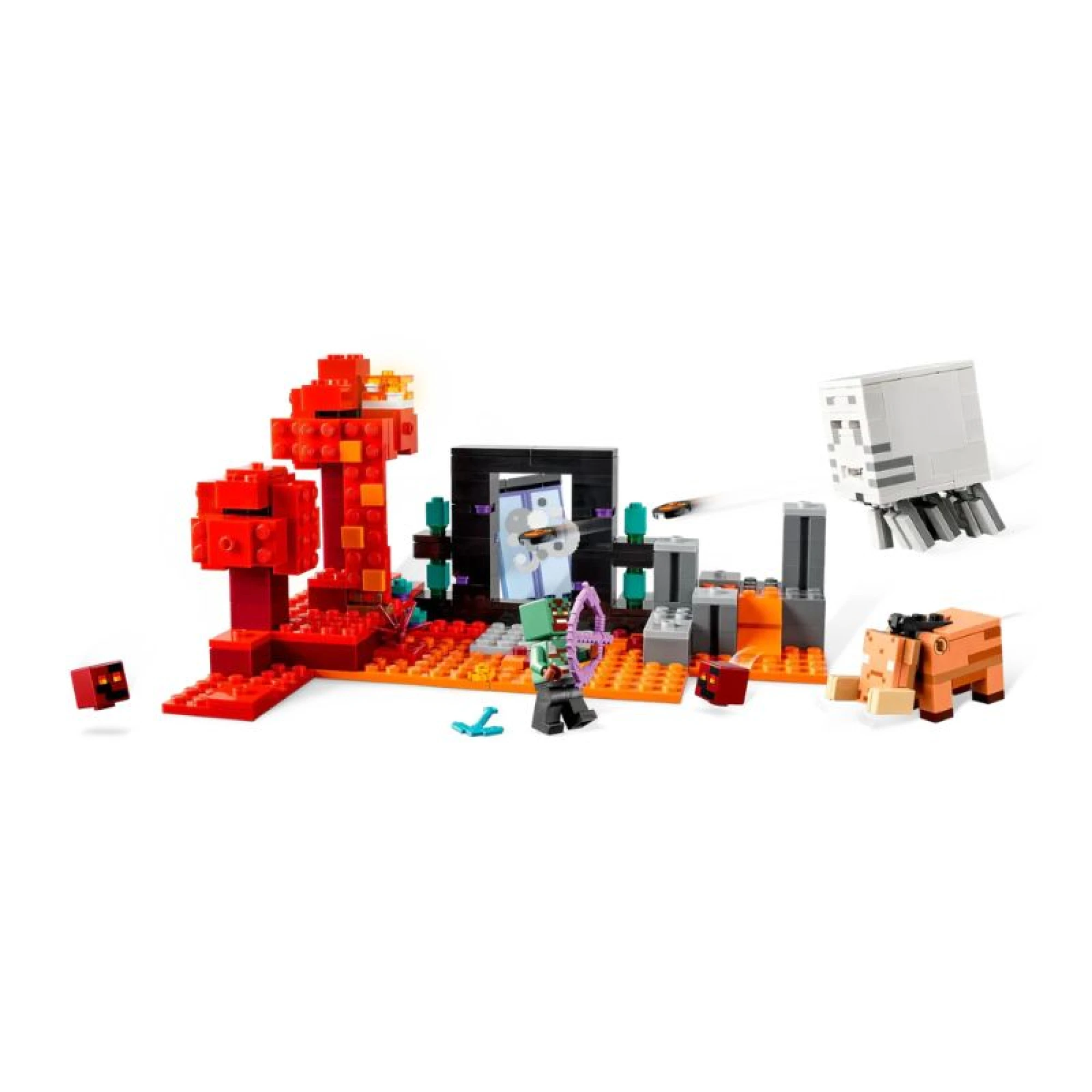 Lego Minecraft Ambush at the Nether Portal