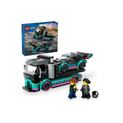 Lego City Race Car and Car Carrier Truck