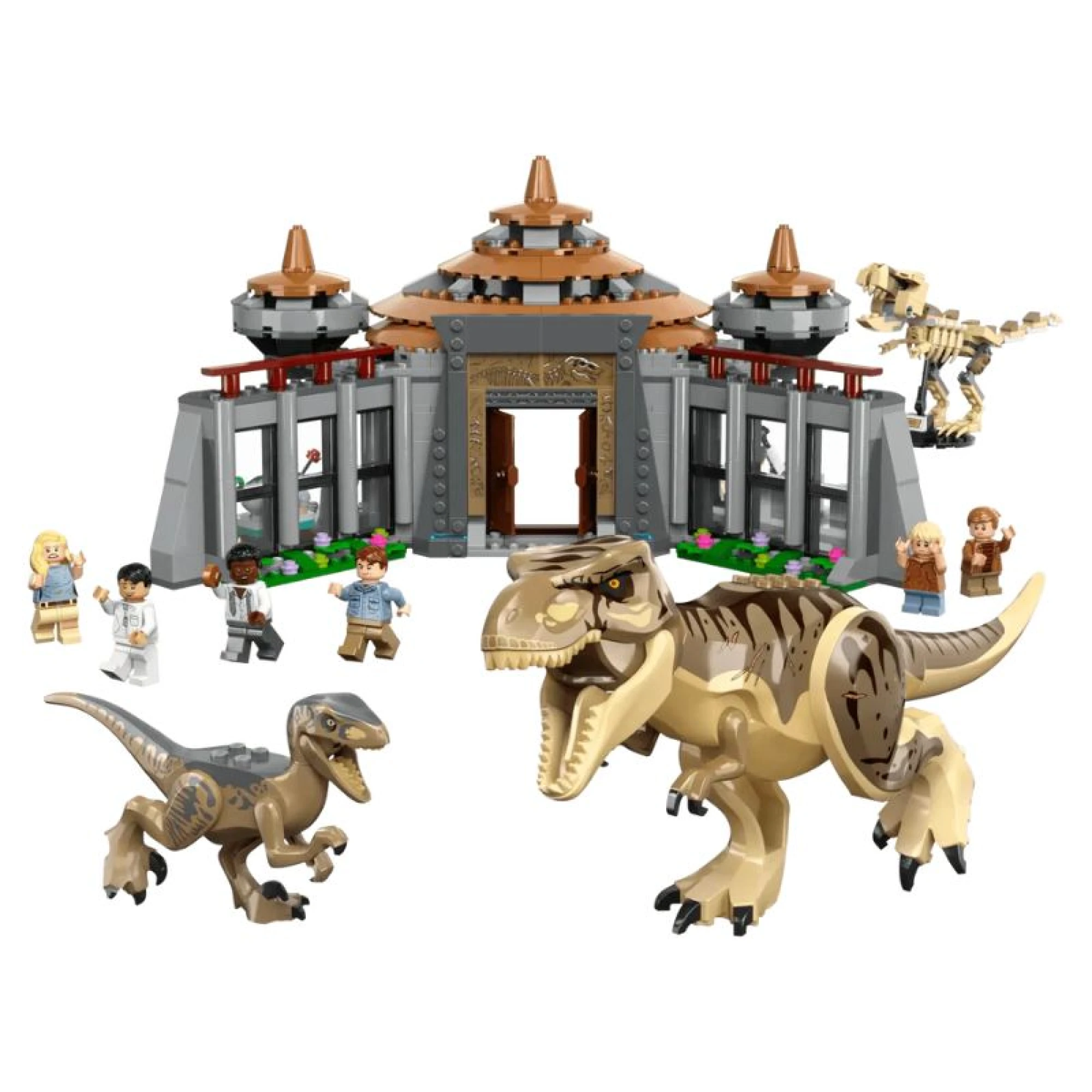Lego Jurassic Park 30th Anniversary - Visitor Center: T. Rex &amp; Raptor Attack