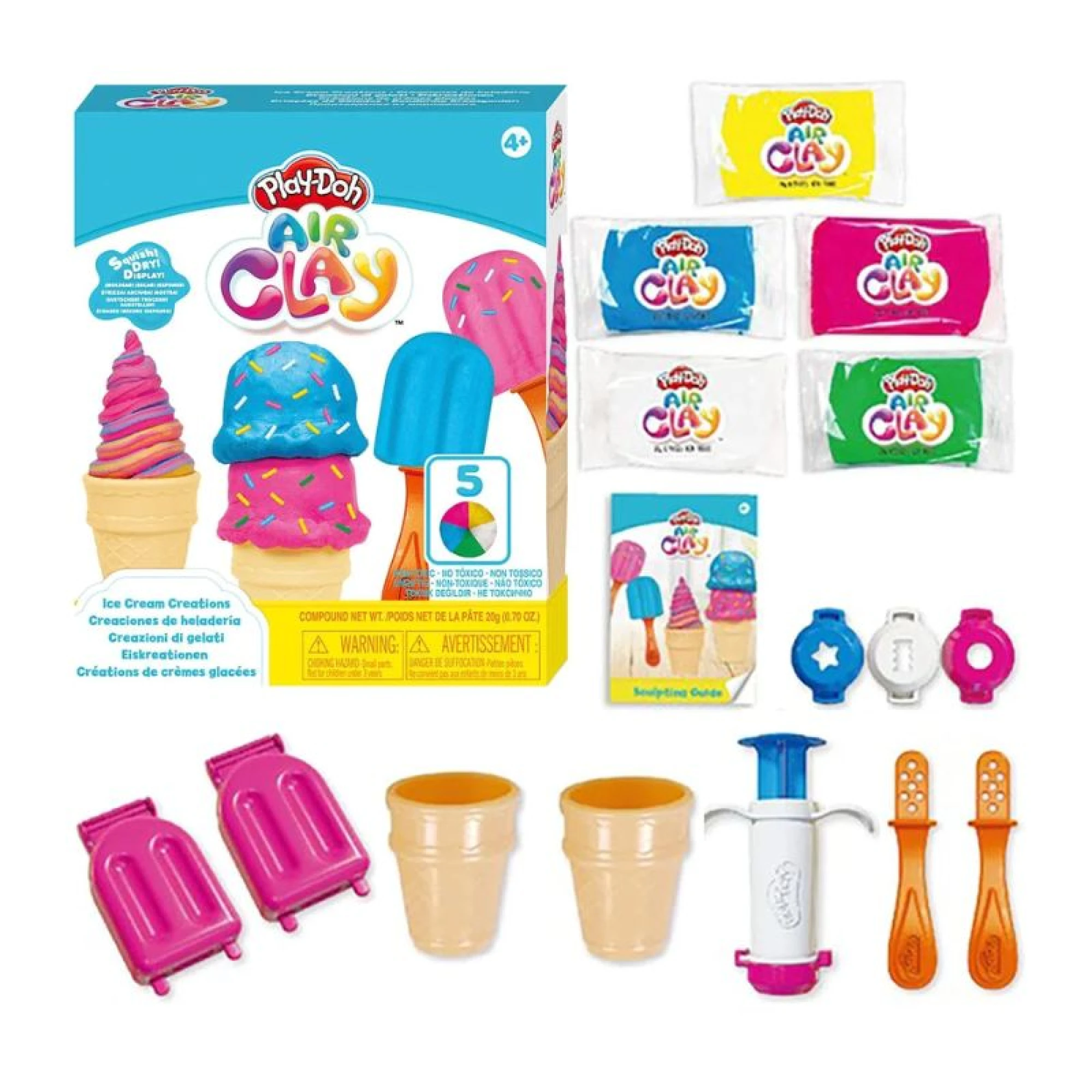 Play Doh Air Clay Ice Cream Creations