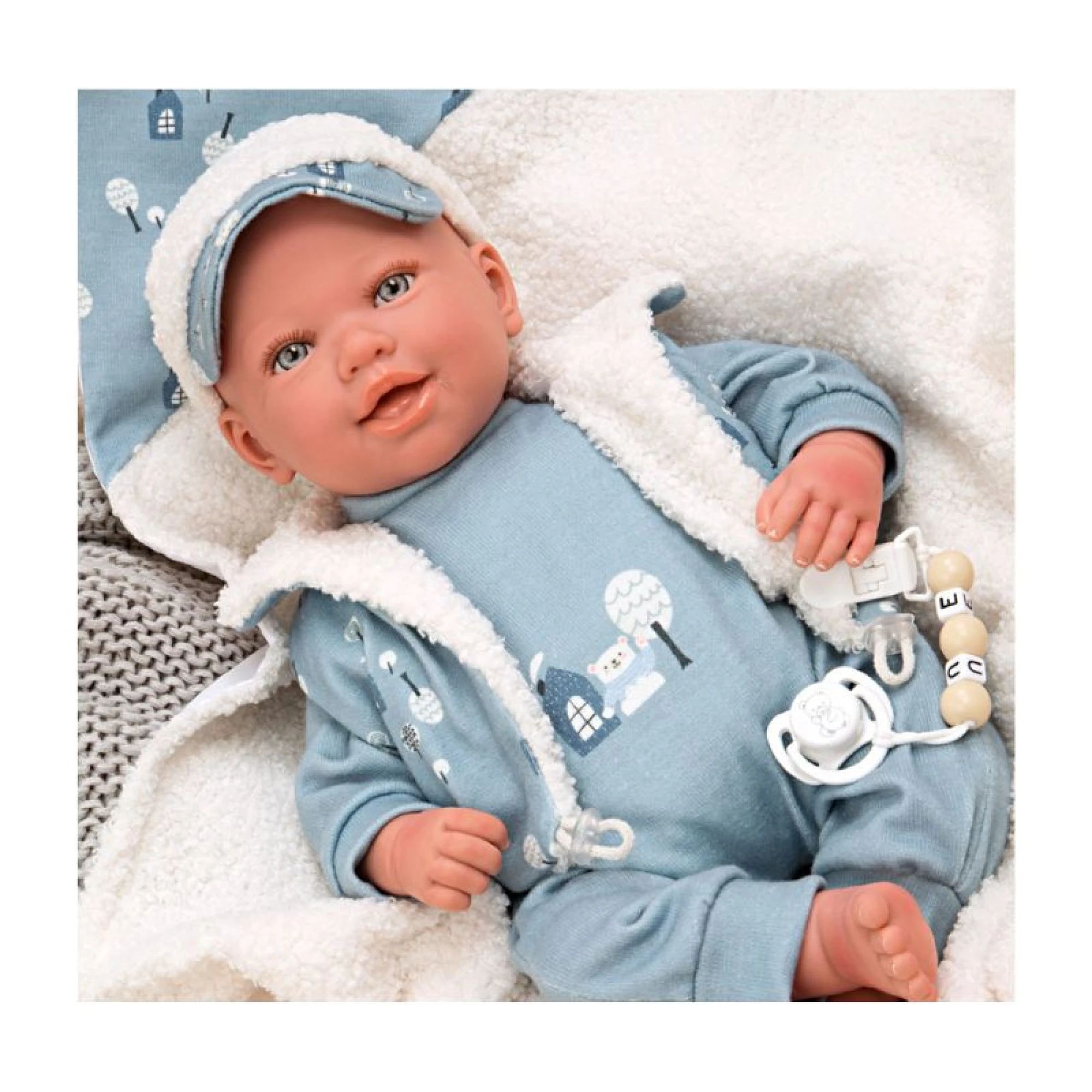 Arias Dolls Bruno Reborn doll with blanket