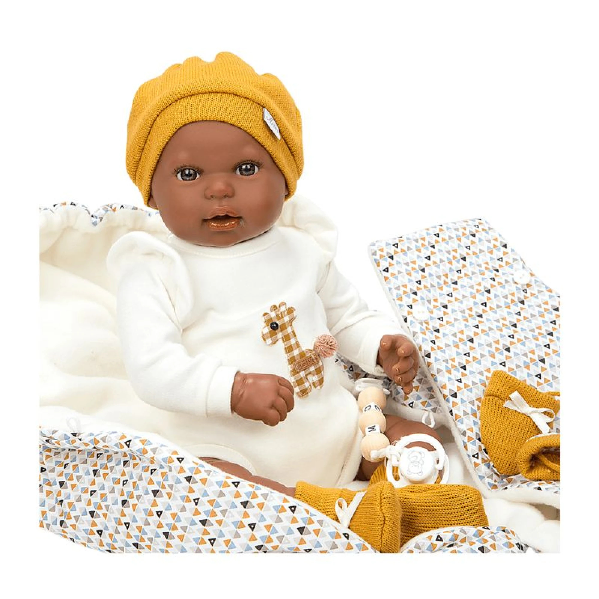 Arias Dolls Raphael Reborn doll with sleeping bag 45cm