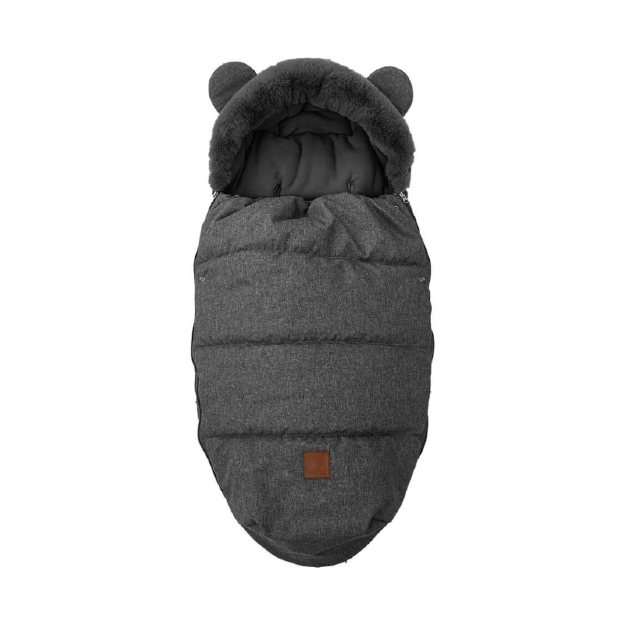 Bebe Stars Footmuff Luxury Velour Grey