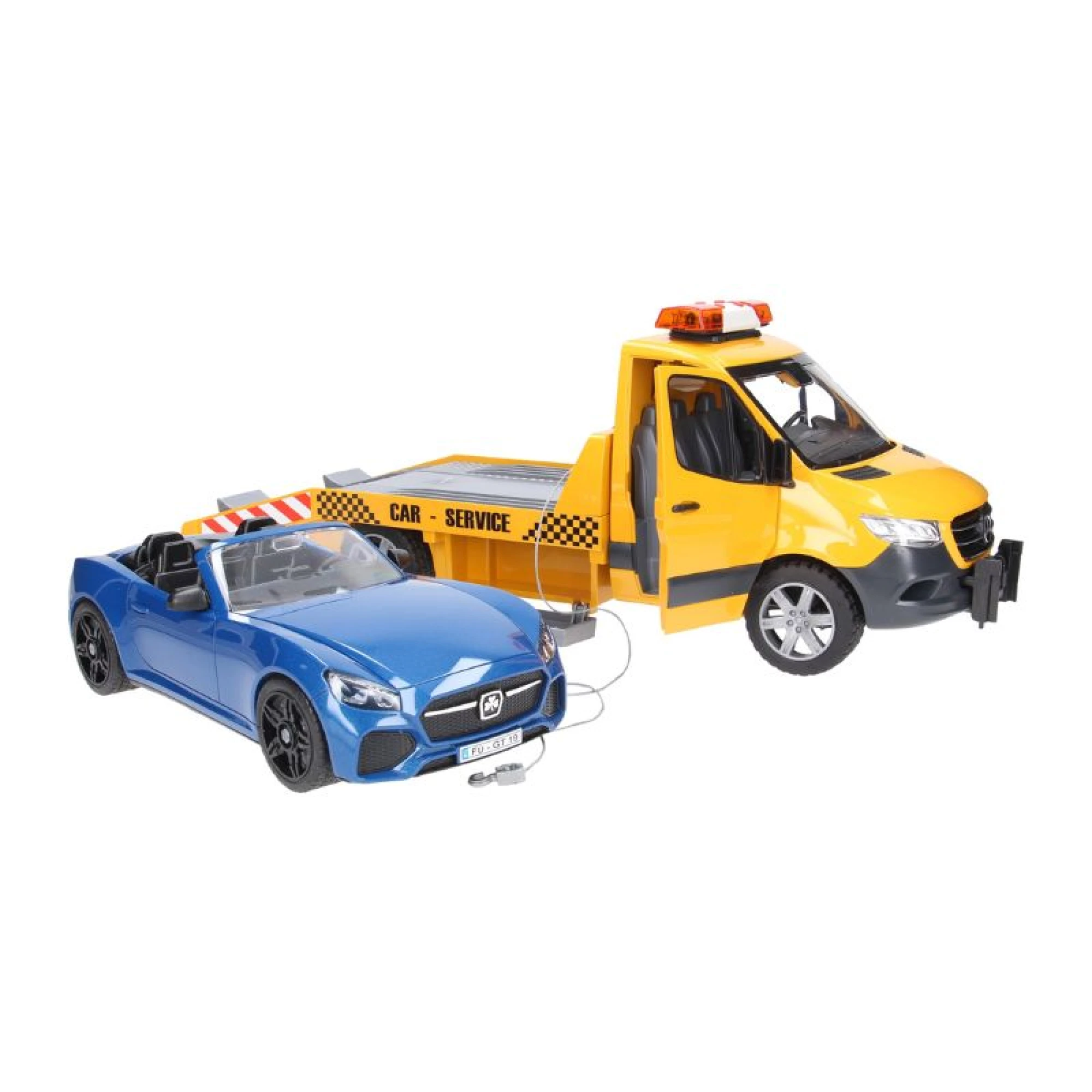 Bruder MB Sprinter Tow Truck w/ Roaster, Light &amp; Sound Module