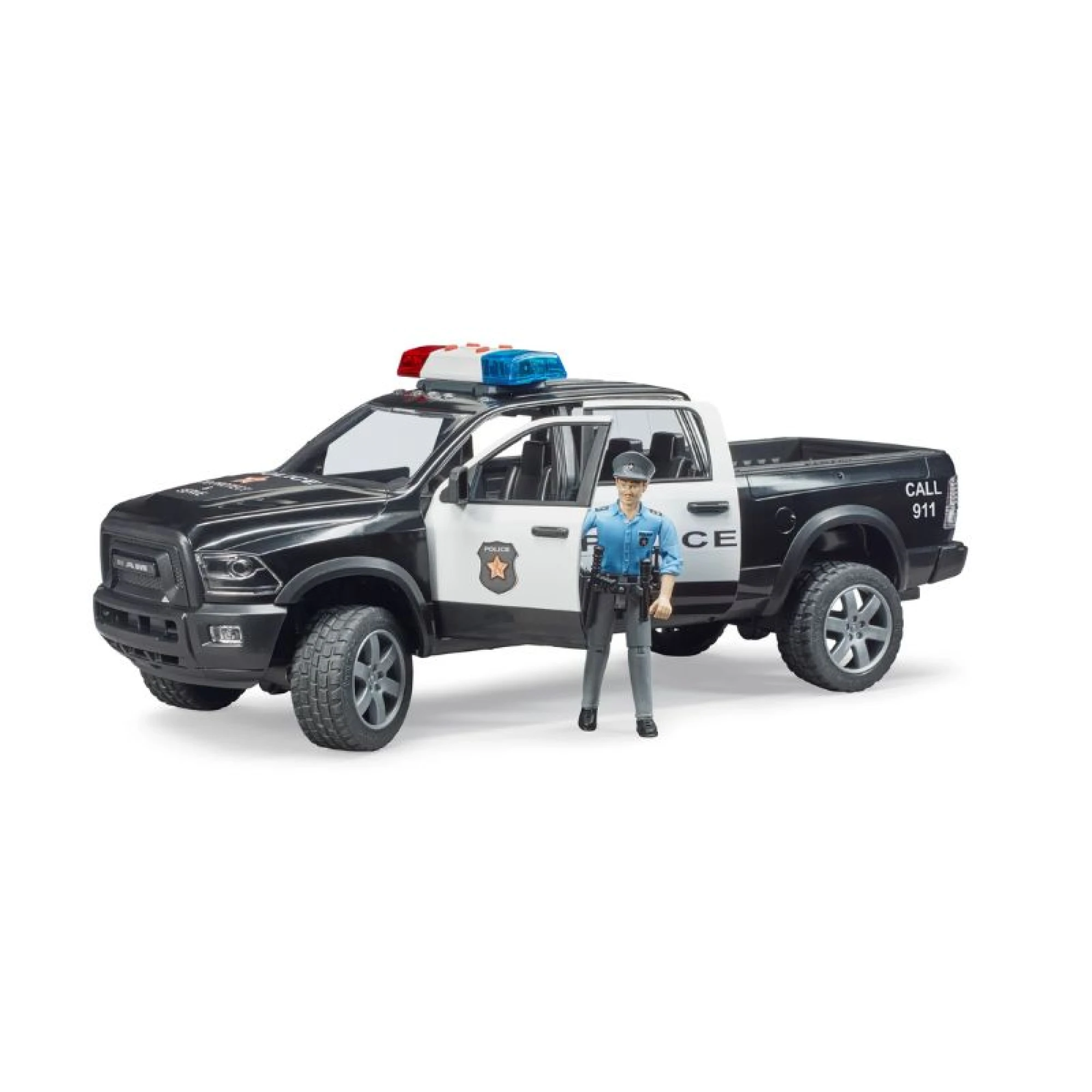 Bruder Police Ram 2500 w/ Policeman and Light &amp; Sound Module