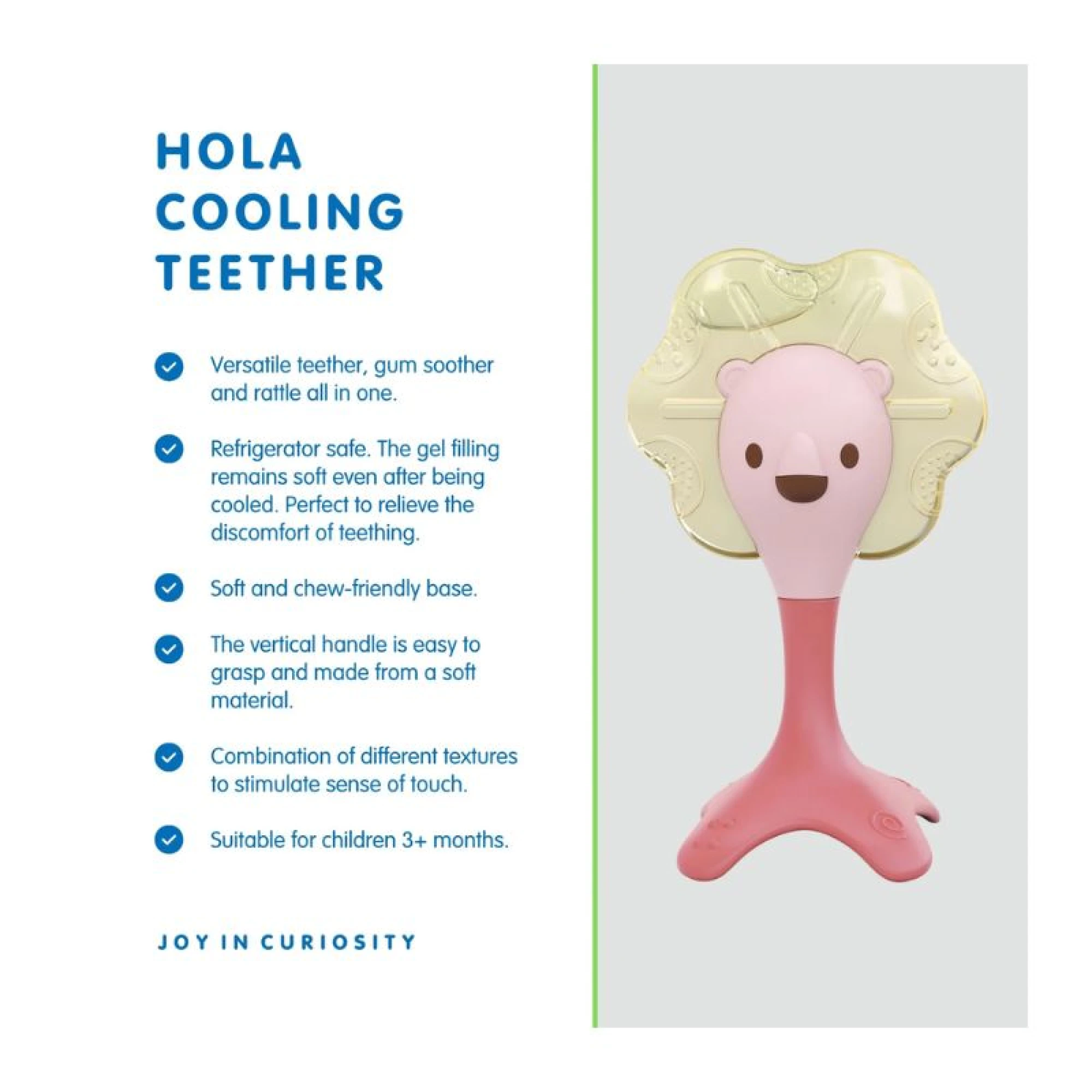 Hola Pink Cooling Teether
